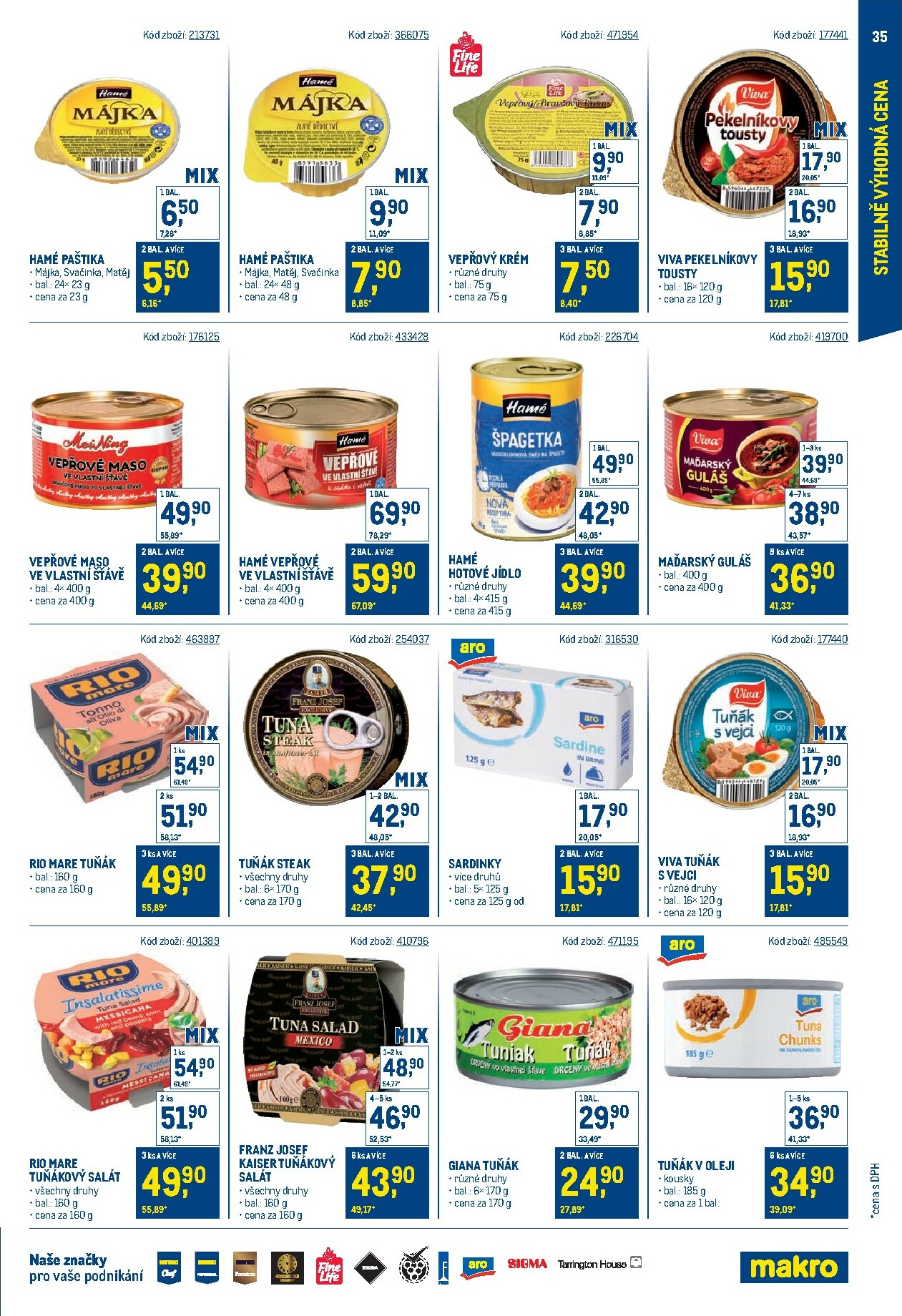 makro - Leták Makro - Stabilně výhodná cena - maloobchod od 24.09. do 18.11. - page: 35