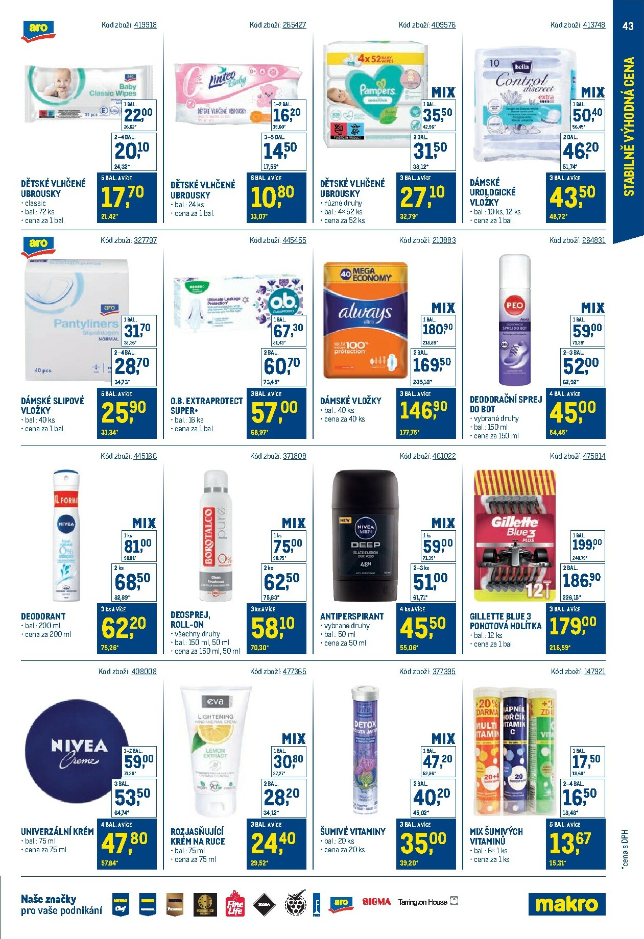makro - Leták Makro - Stabilně výhodná cena - maloobchod od 24.09. do 18.11. - page: 43