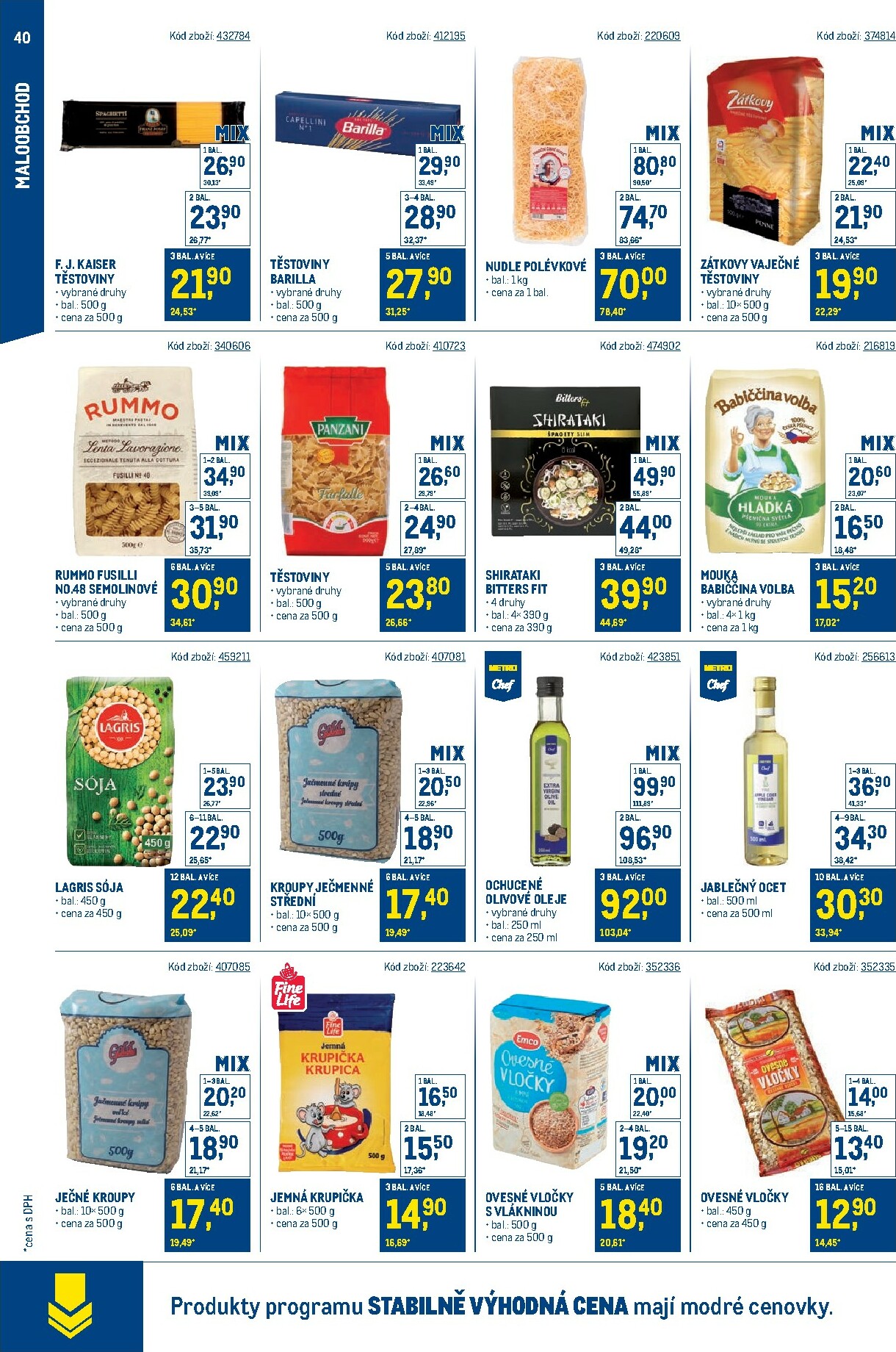 makro - Leták Makro - Stabilně výhodná cena - maloobchod od 24.09. do 18.11. - page: 40