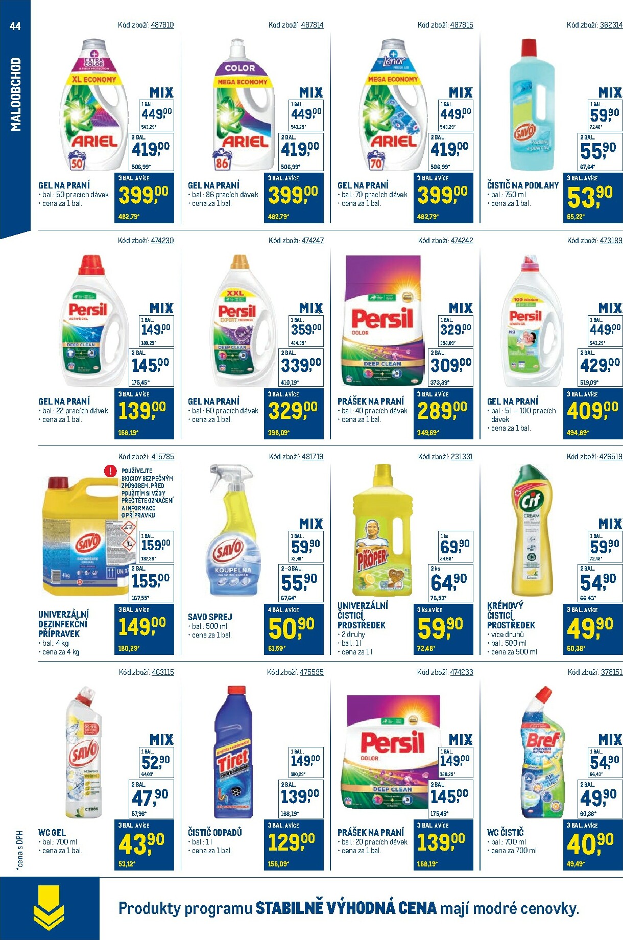 makro - Leták Makro - Stabilně výhodná cena - maloobchod od 24.09. do 18.11. - page: 44