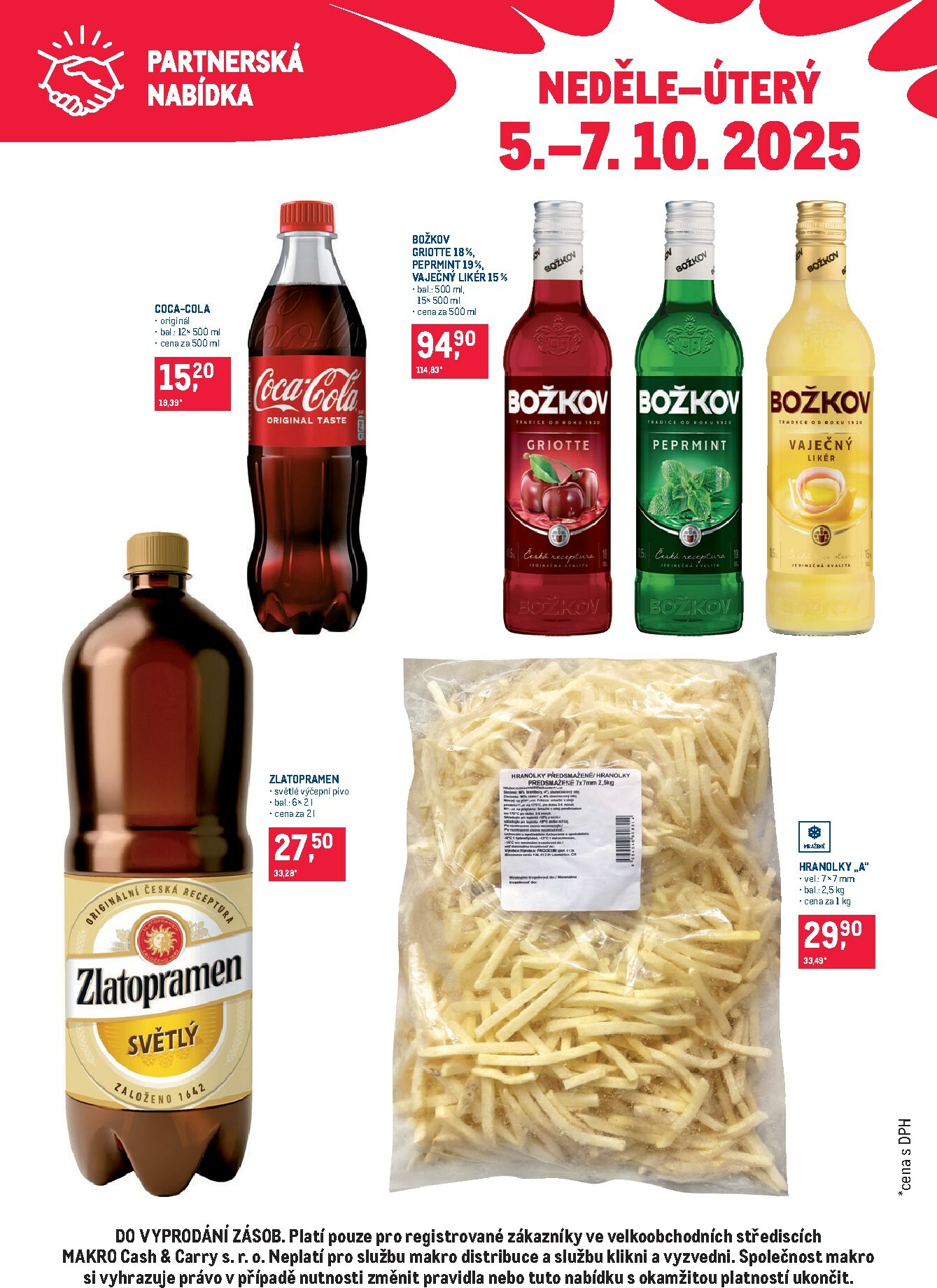 makro - Aktuální leták Makro - Partnerská nabídka od 05.10. do 07.10.