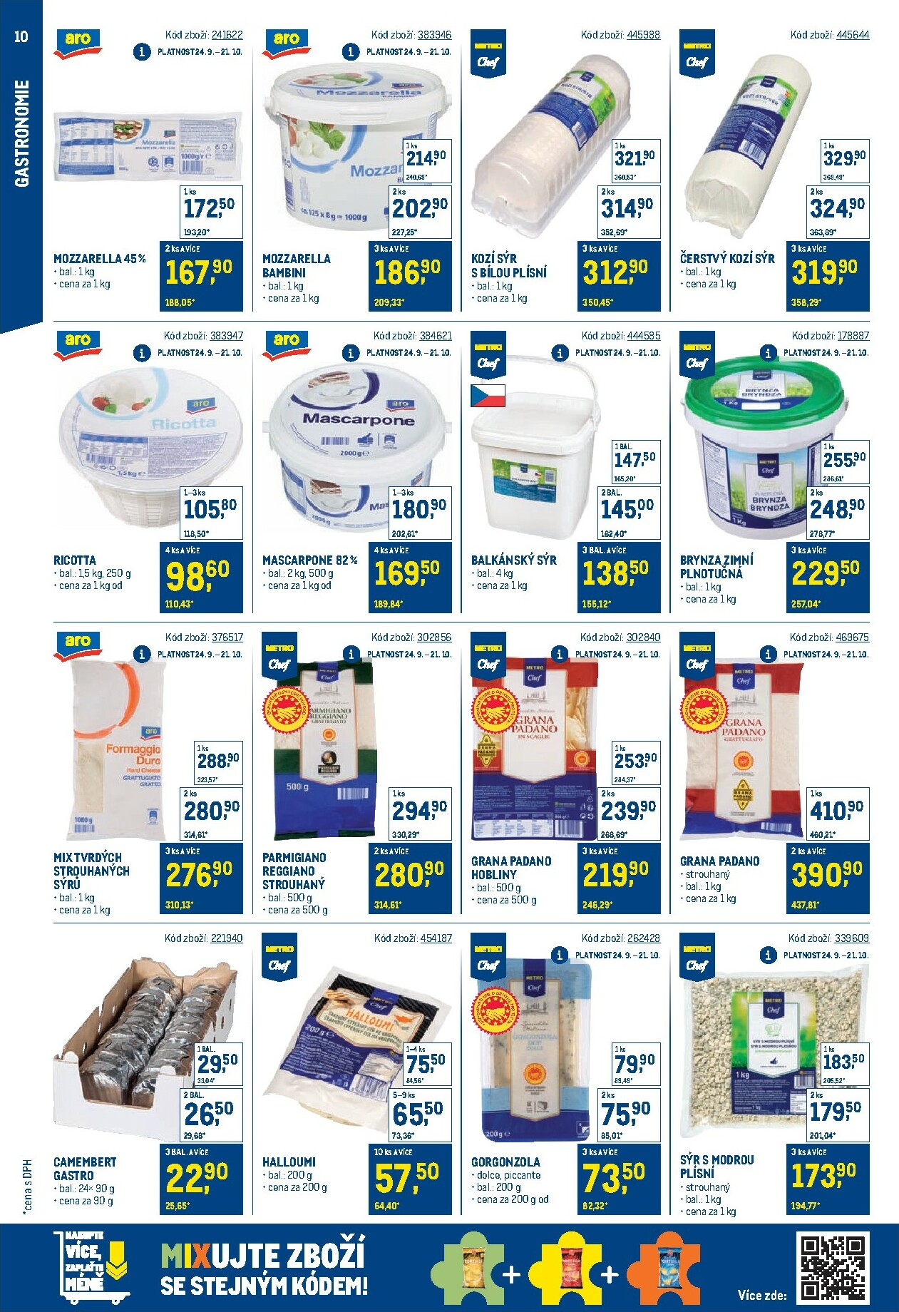 makro - Aktuální leták Makro - Stabilně výhodná cena – gastronomie od 24.09. do 18.11. - page: 10