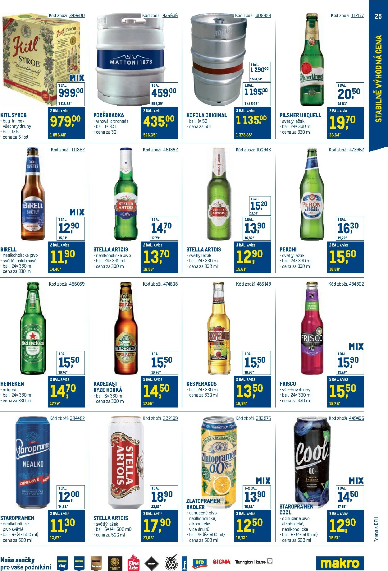 makro - Aktuální leták Makro - Stabilně výhodná cena – gastronomie od 24.09. do 18.11. - page: 25