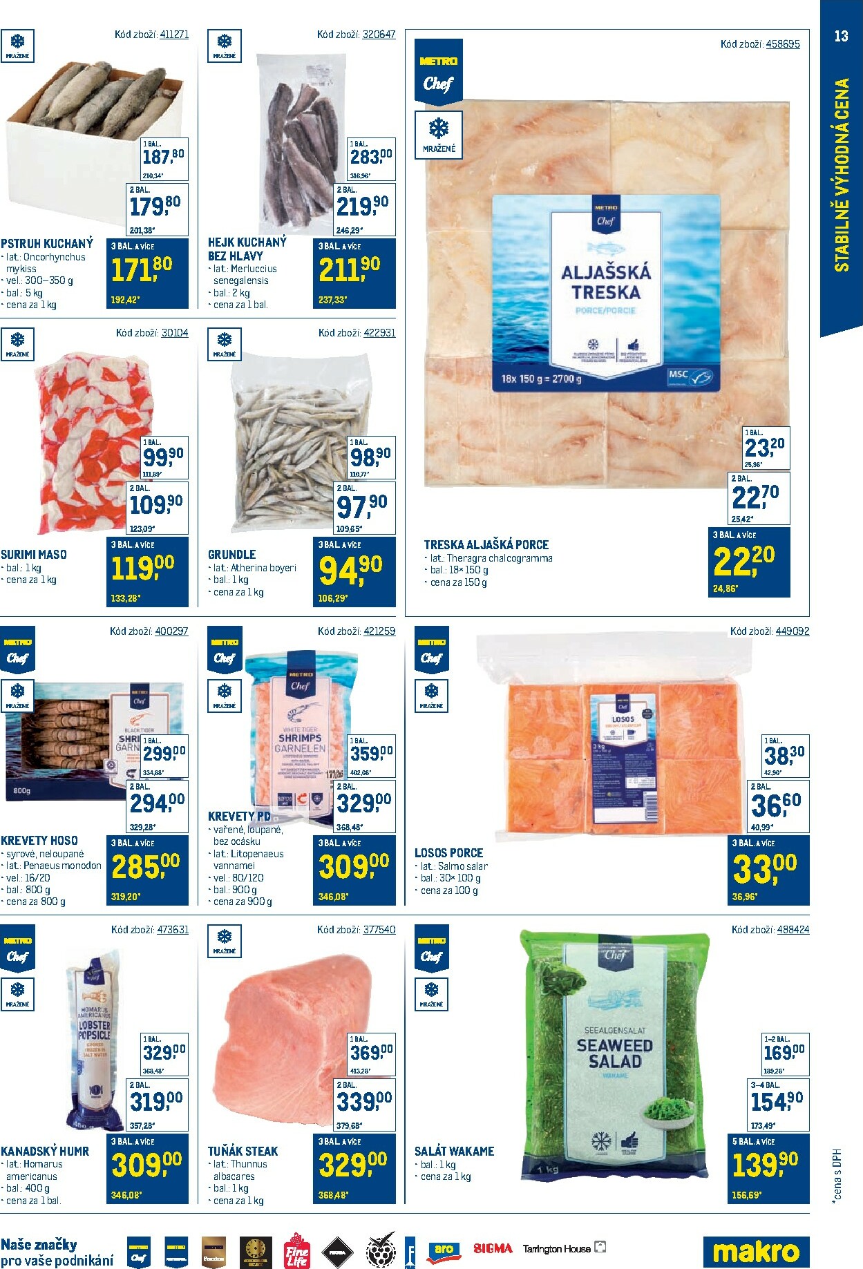 makro - Aktuální leták Makro - Stabilně výhodná cena – gastronomie od 24.09. do 18.11. - page: 13