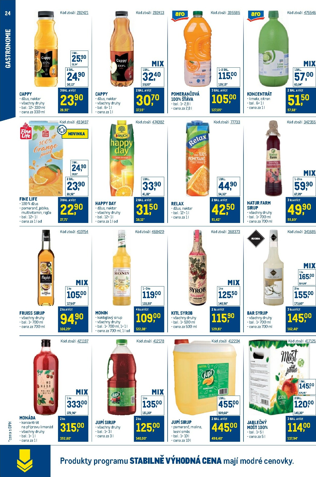 makro - Aktuální leták Makro - Stabilně výhodná cena – gastronomie od 24.09. do 18.11. - page: 24