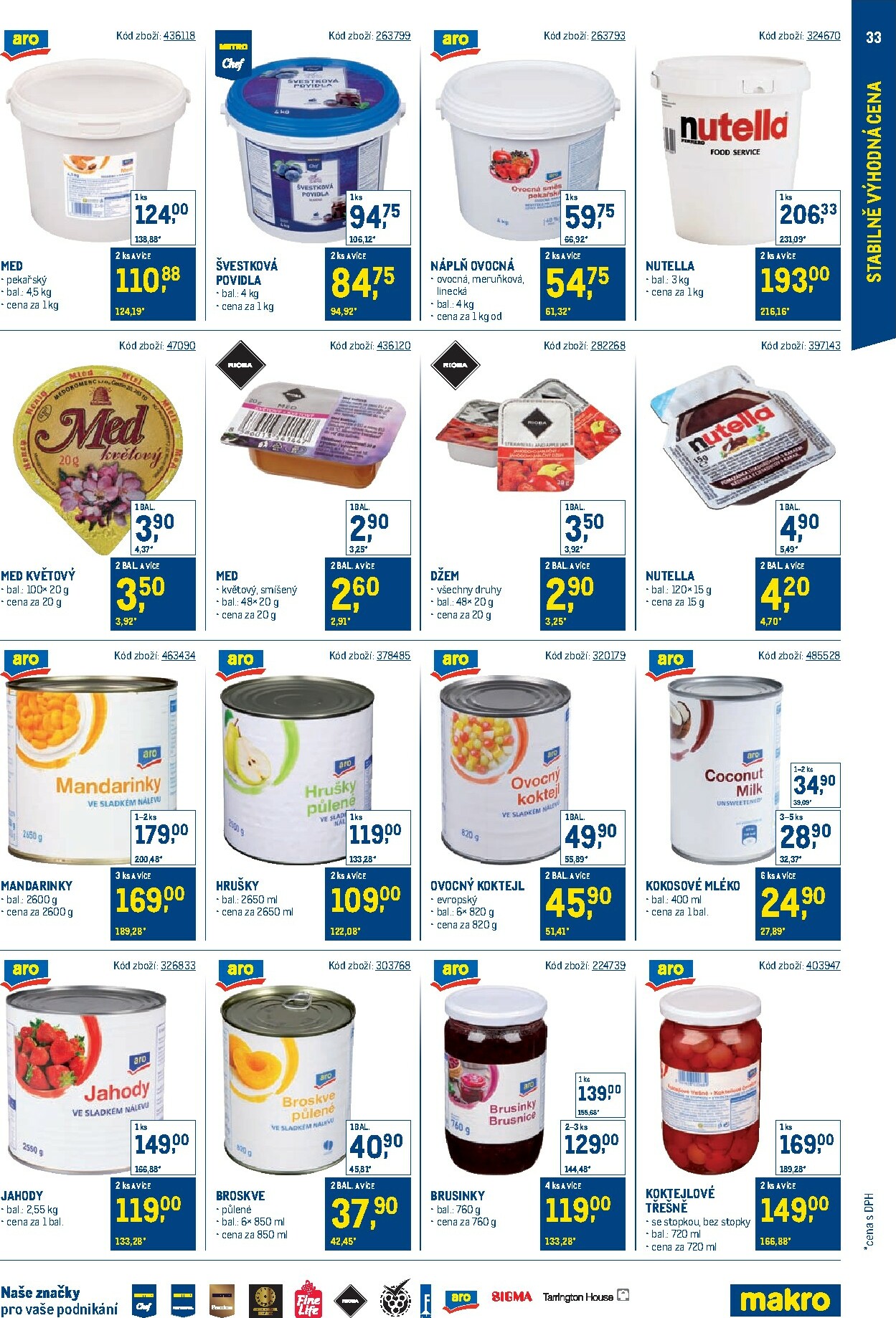 makro - Aktuální leták Makro - Stabilně výhodná cena – gastronomie od 24.09. do 18.11. - page: 33