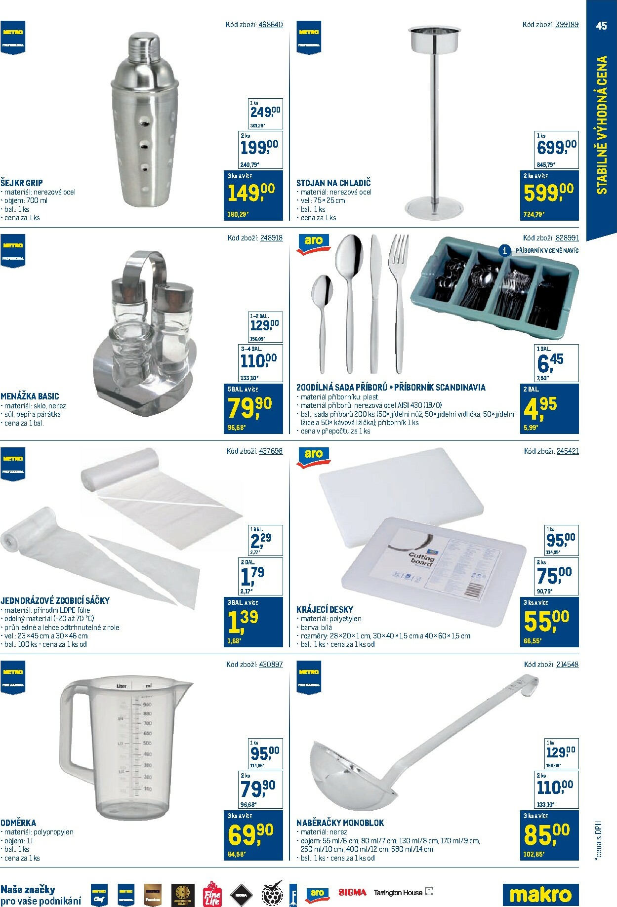 makro - Aktuální leták Makro - Stabilně výhodná cena – gastronomie od 24.09. do 18.11. - page: 45