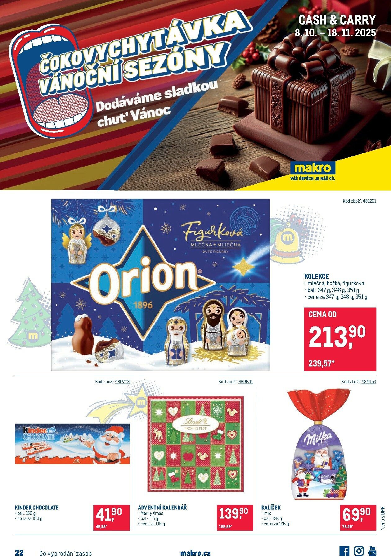 makro - Aktuální leták Makro - Mikulášské čokolády od 08.10. do 18.11.