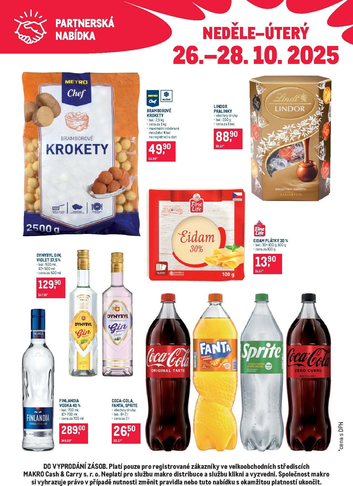 makro - Aktuální leták Makro - Partnerská nabídka od 26.10. do 28.10.