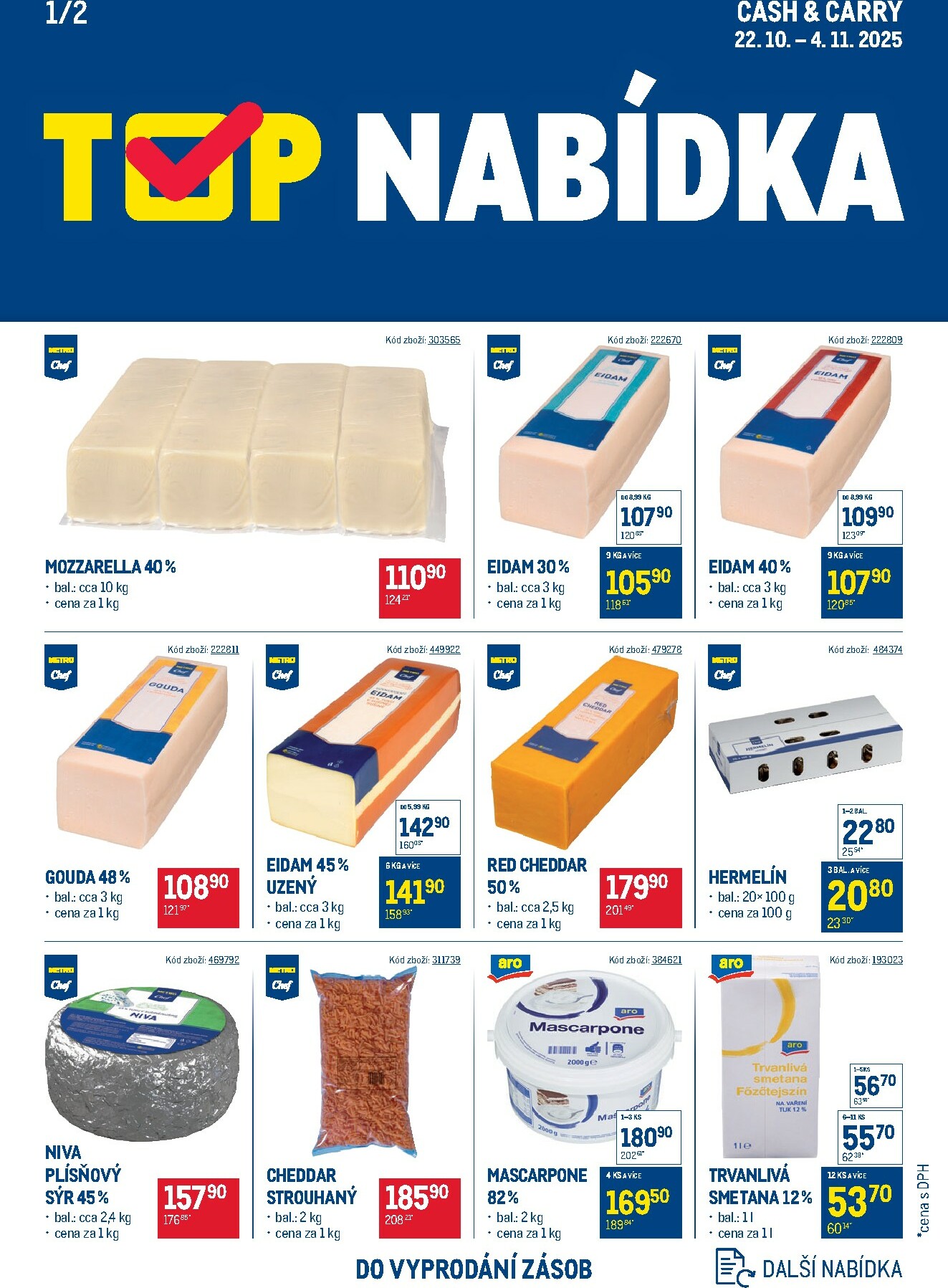 makro - Aktuální leták Makro - TOP mléčné výrobky od 22.10. do 04.11.
