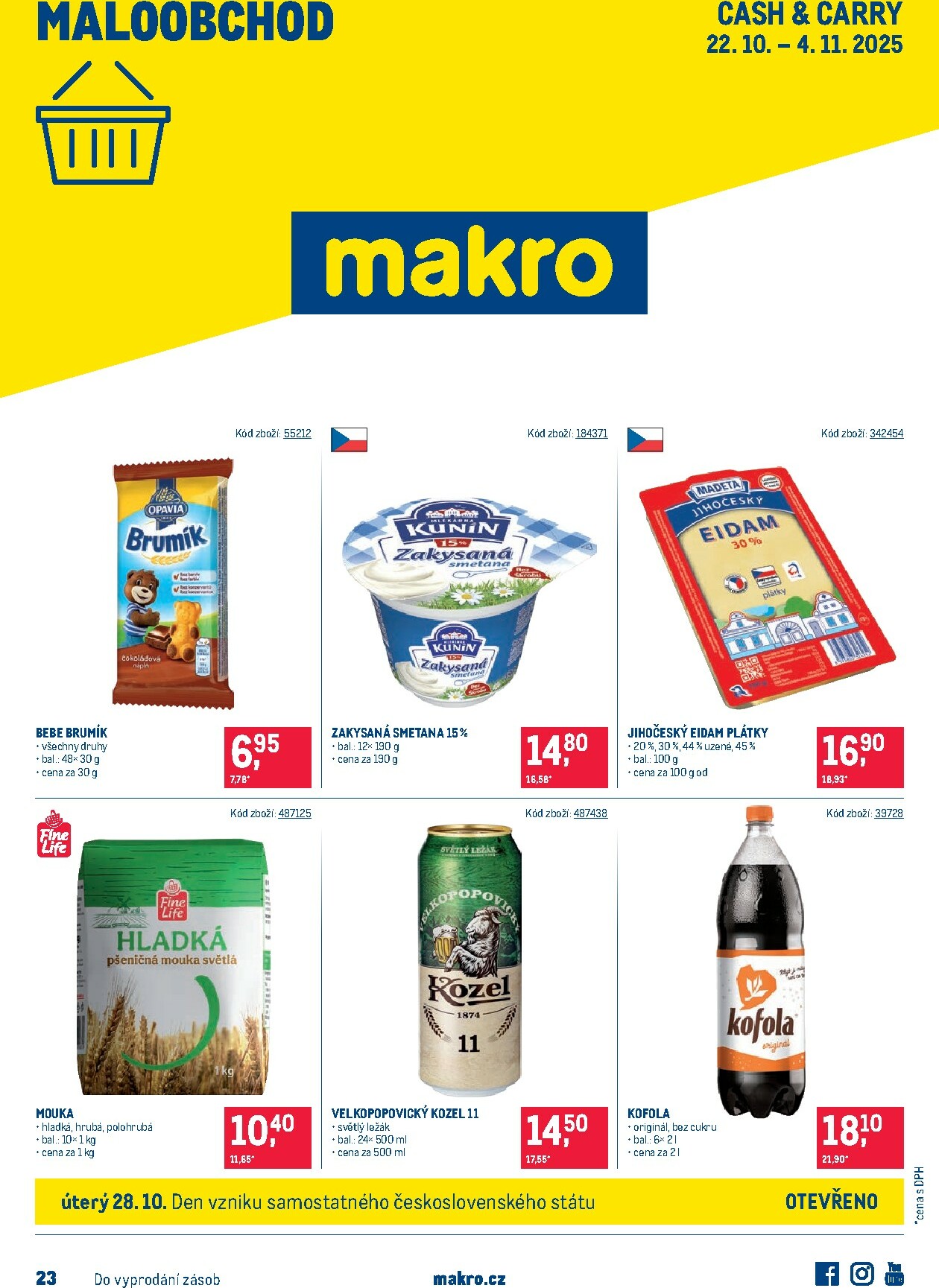 makro - Aktuální leták Makro - Maloobchod od 22.10. do 04.11.