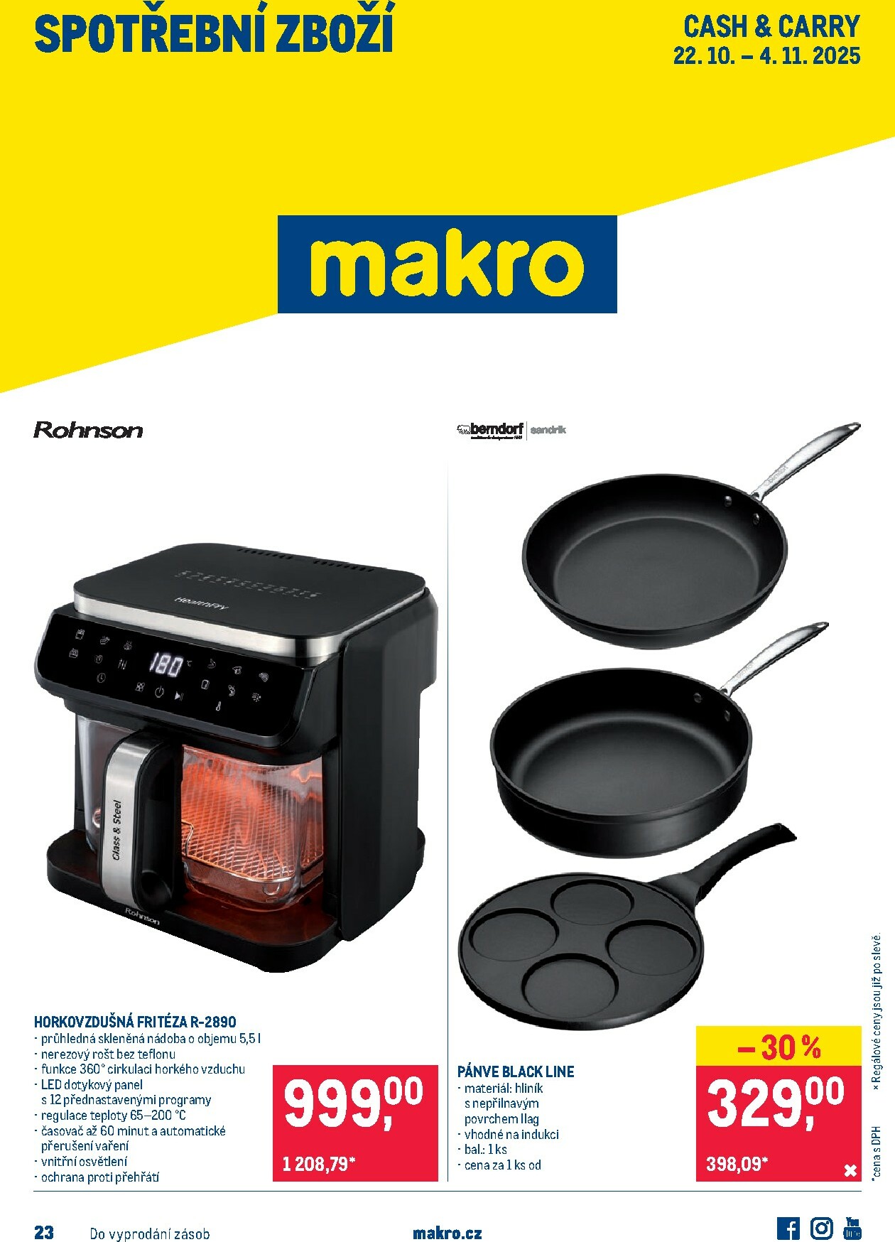 makro - Aktuální leták Makro - Spotřební zboží od 22.10. do 04.11.