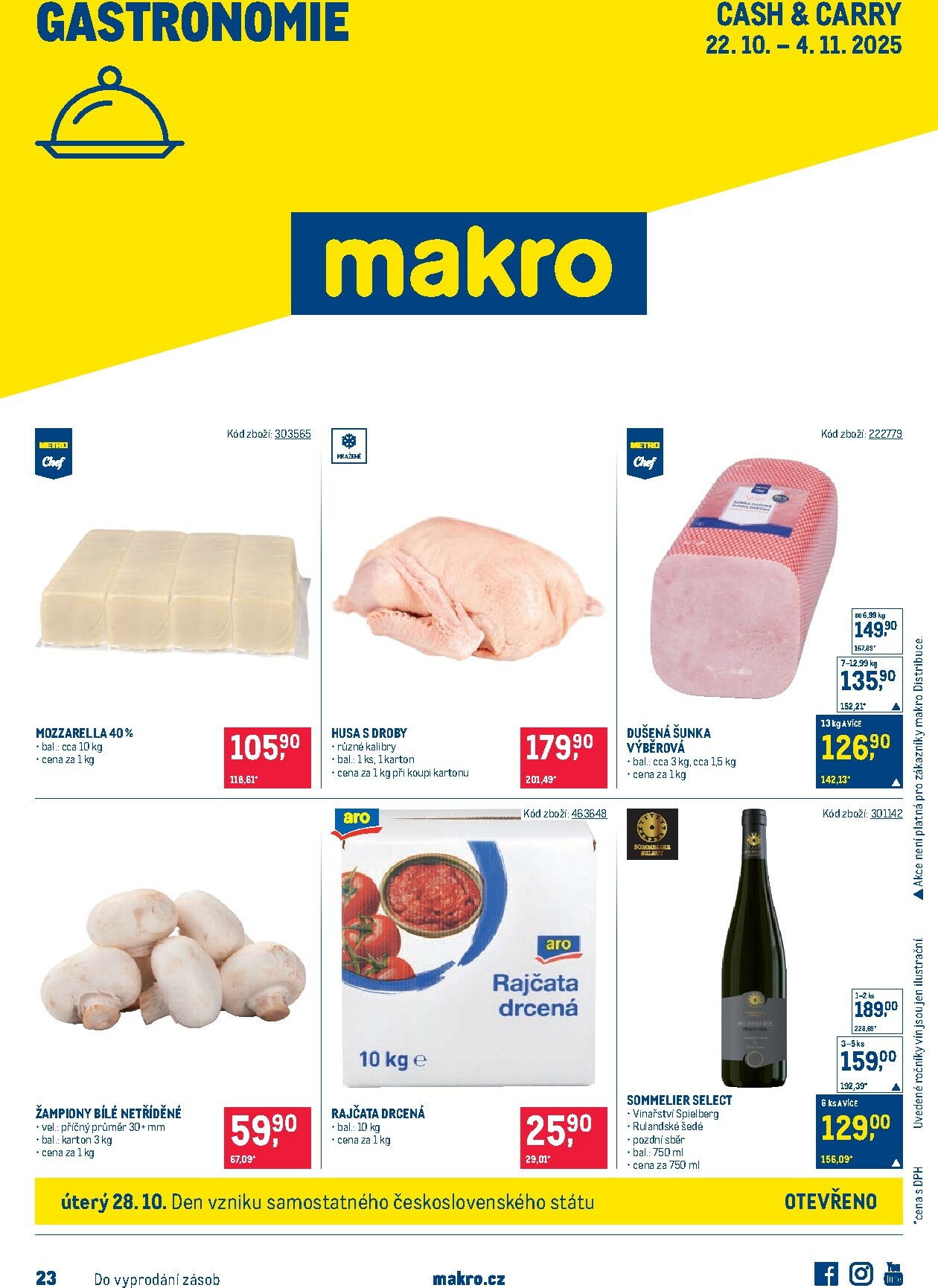 makro - Aktuální leták Makro - Gastronomie od 22.10. do 04.11.