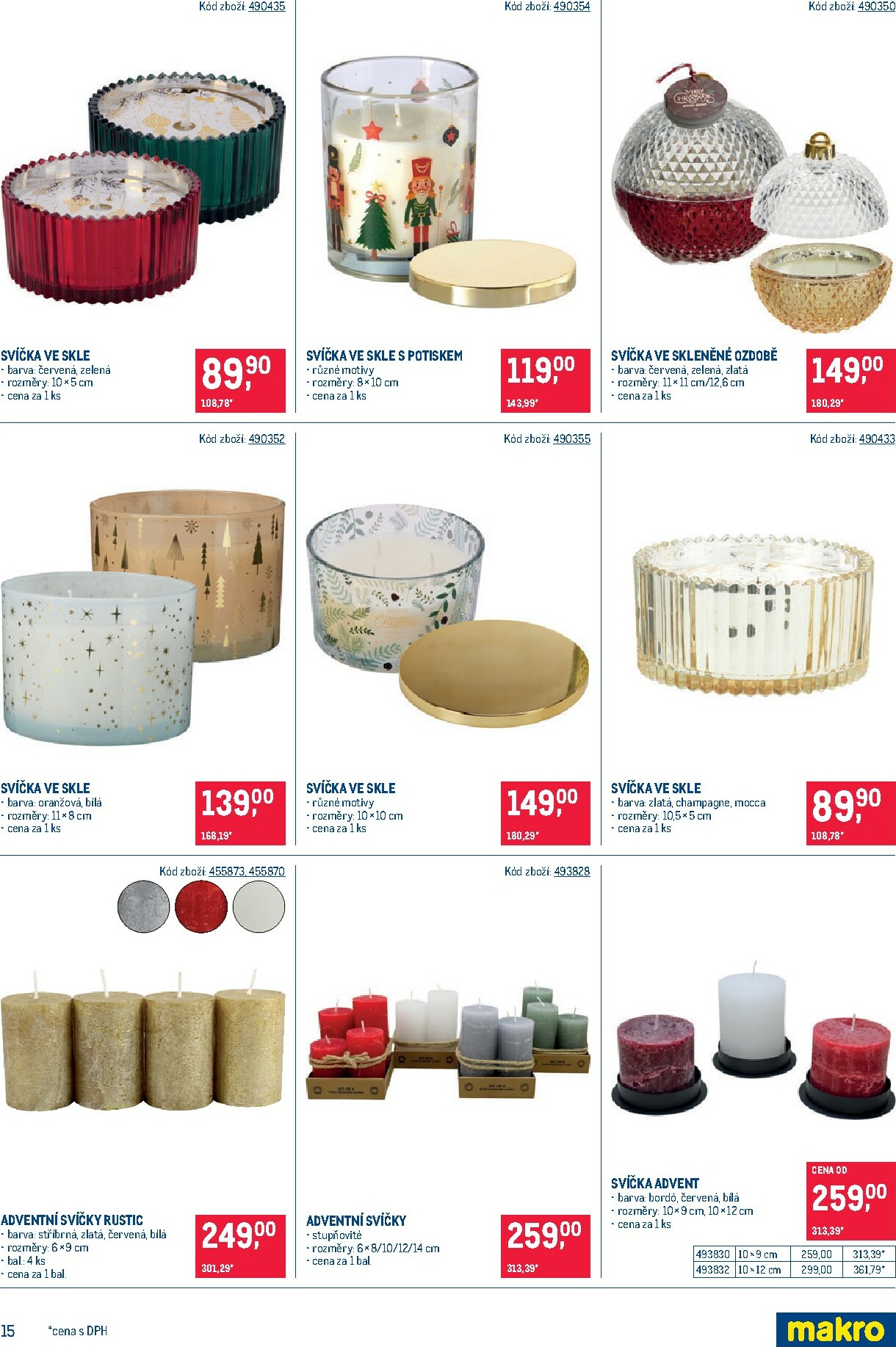 makro - Aktuální leták Makro - Dekorace od 22.10. do 18.11. - page: 15