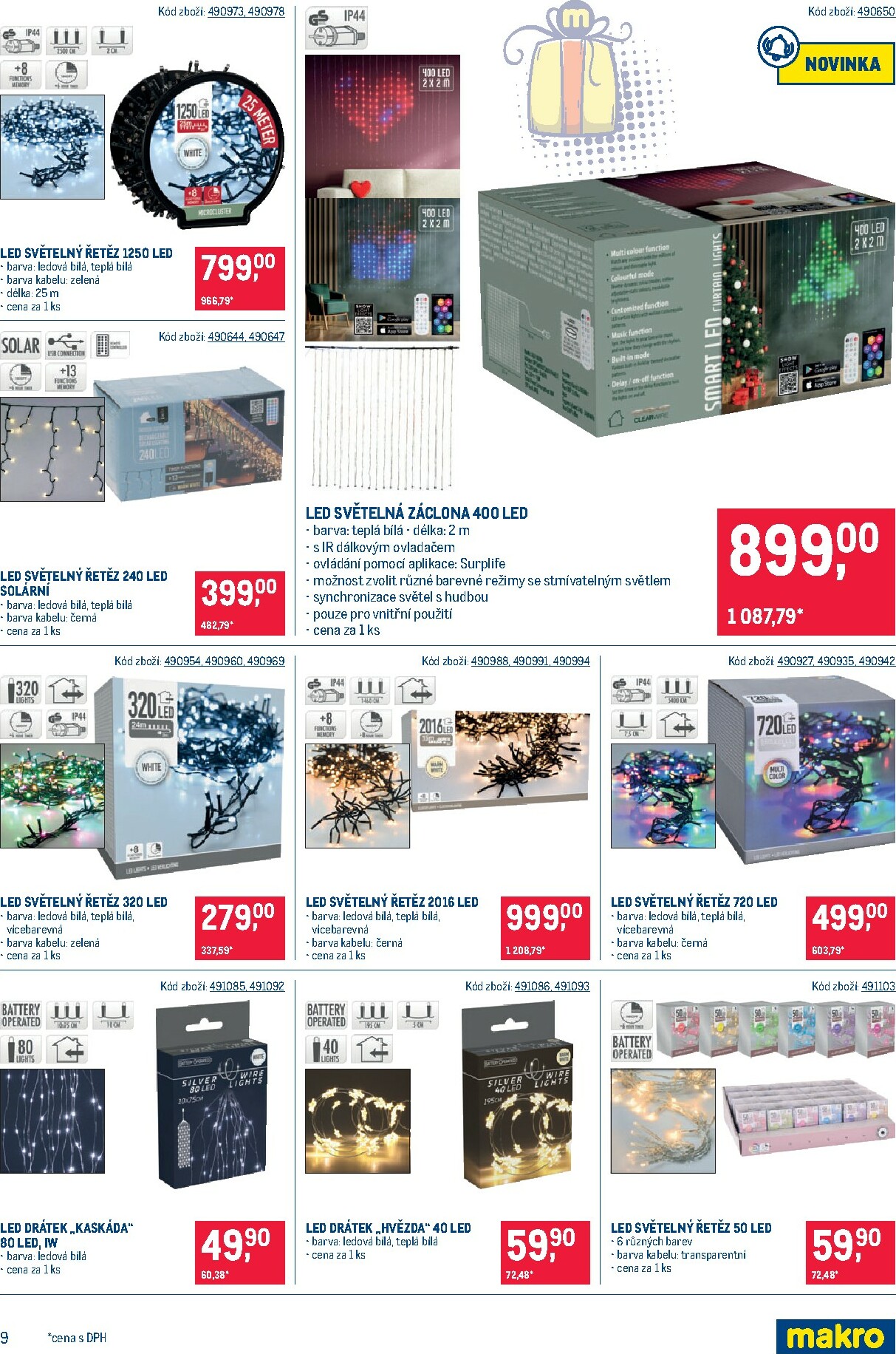 makro - Aktuální leták Makro - Dekorace od 22.10. do 18.11. - page: 9