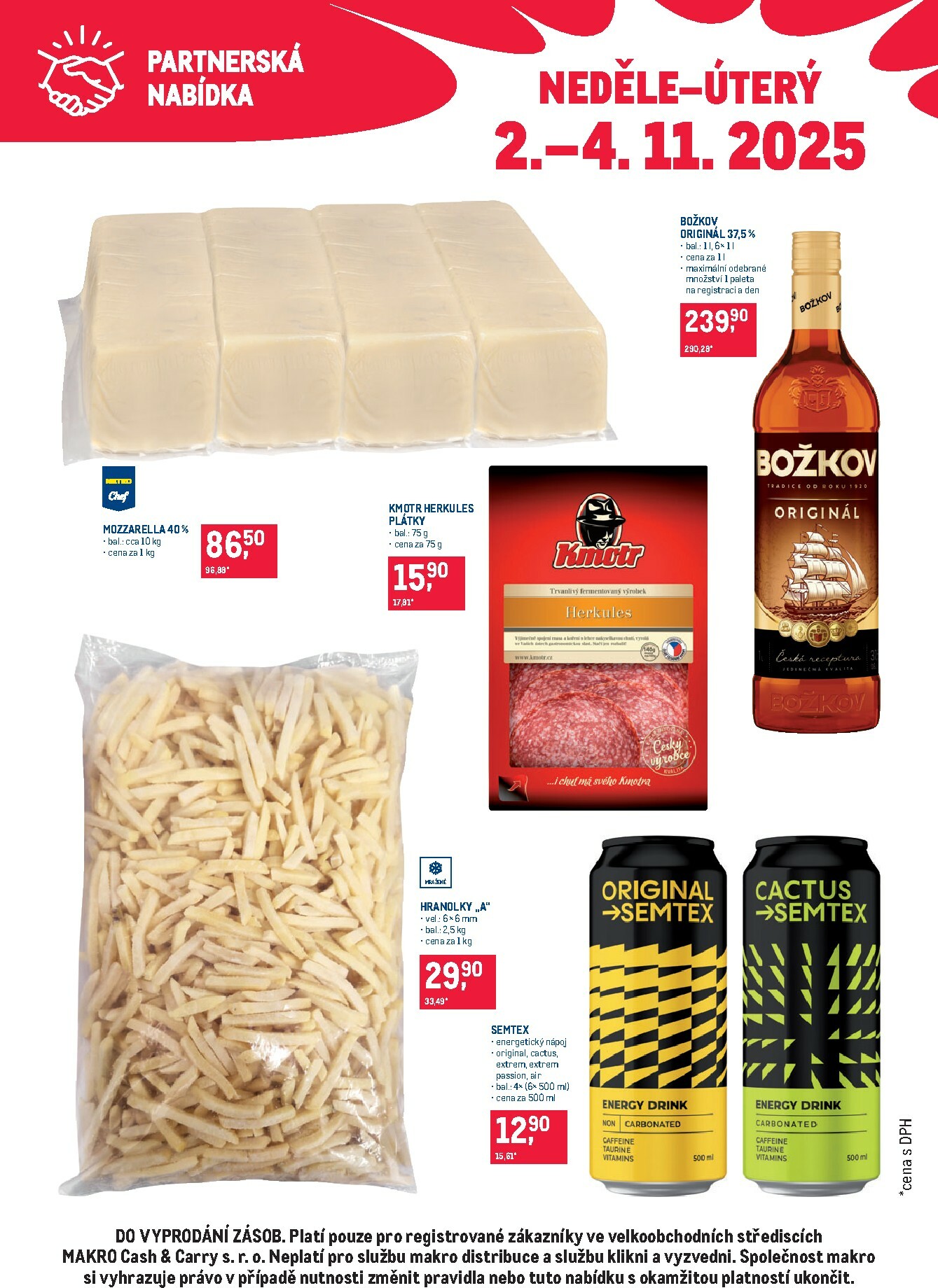 makro - Aktuální leták Makro - Partnerská nabídka od 02.11. do 04.11.