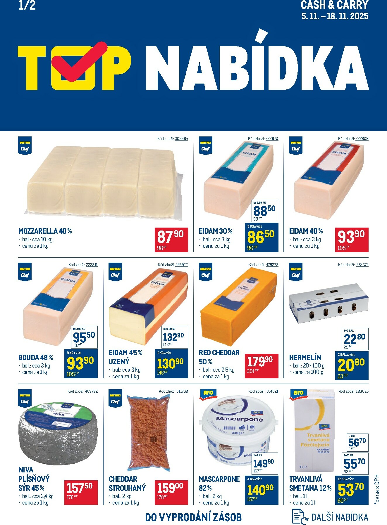 makro - Aktuální leták Makro - TOP mléčné výrobky od 05.11. do 18.11.