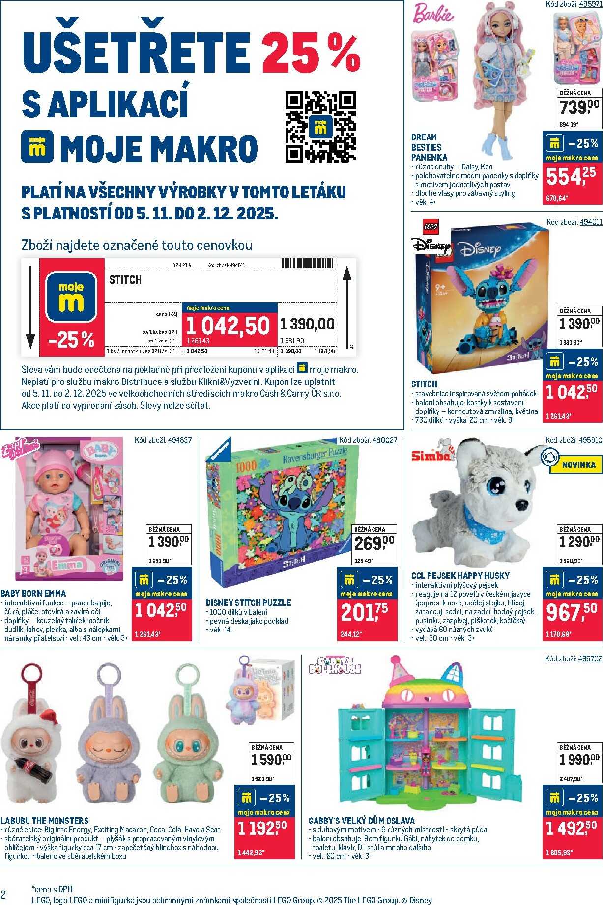 makro - Aktuální leták Makro - Hračky od 05.11. do 02.12. - page: 2