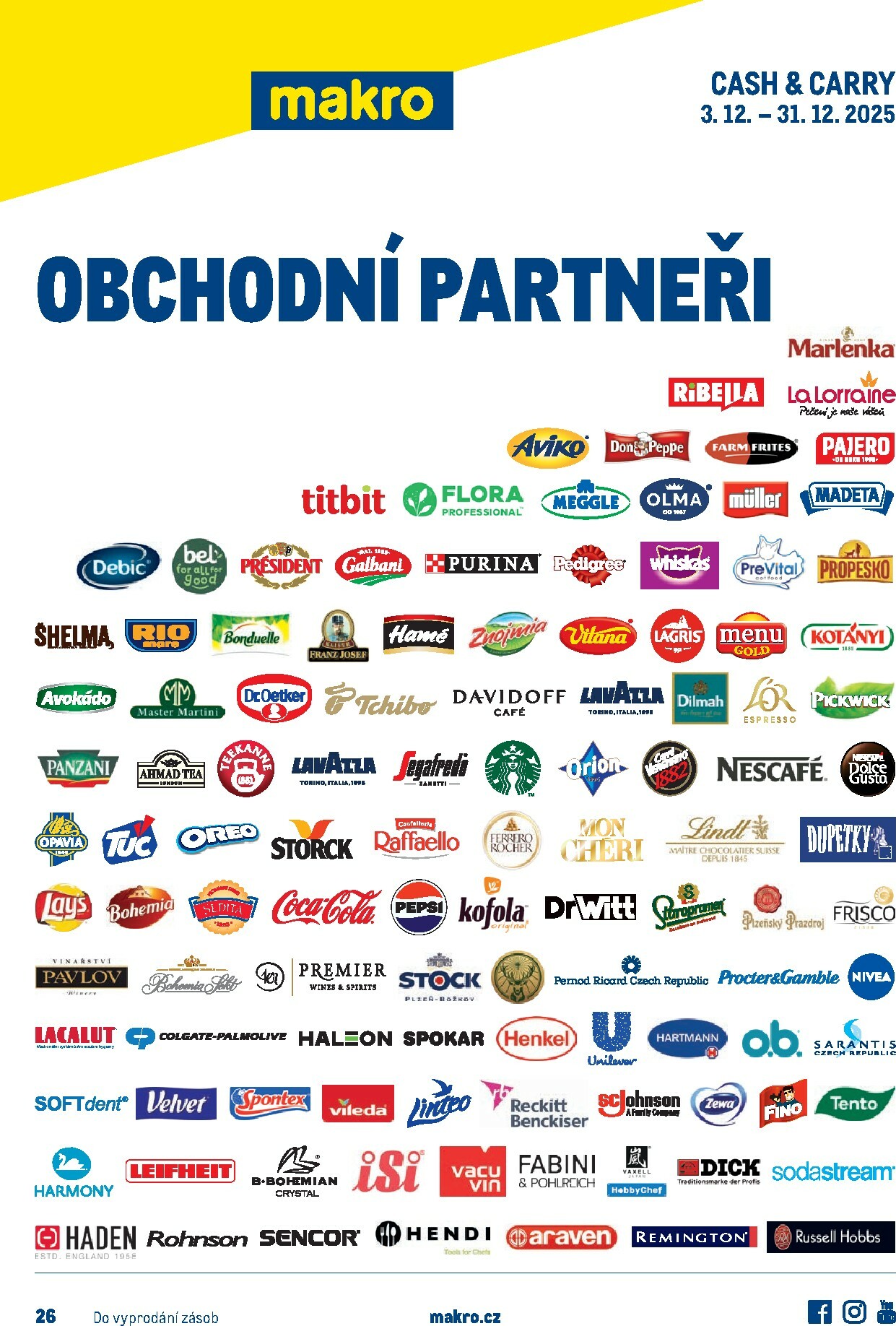 makro - Aktuální leták Makro - Obchodní partneři od 03.12. do 31.12.
