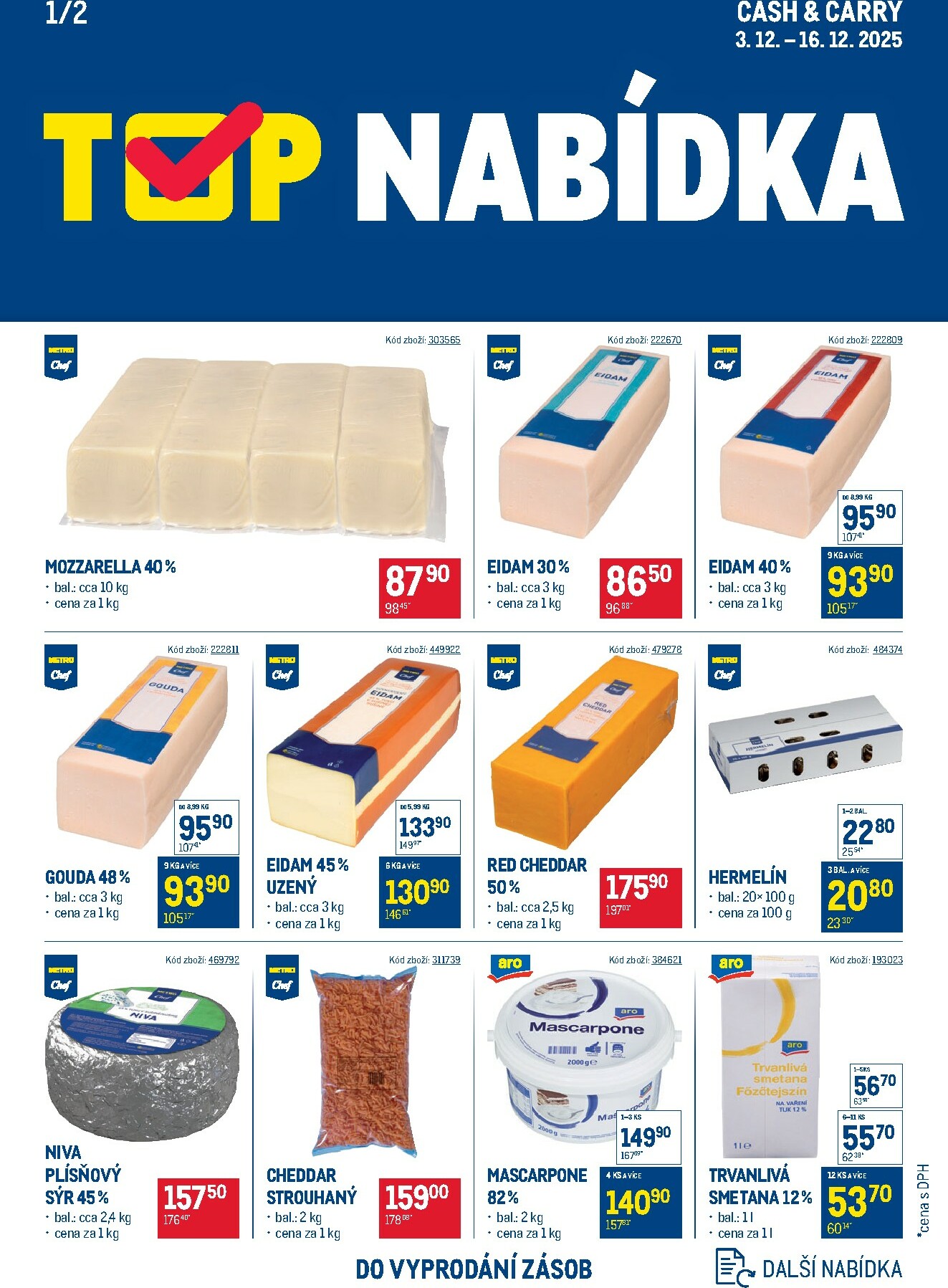 makro - Aktuální leták Makro - TOP mléčné výrobky od 03.12. do 16.12.