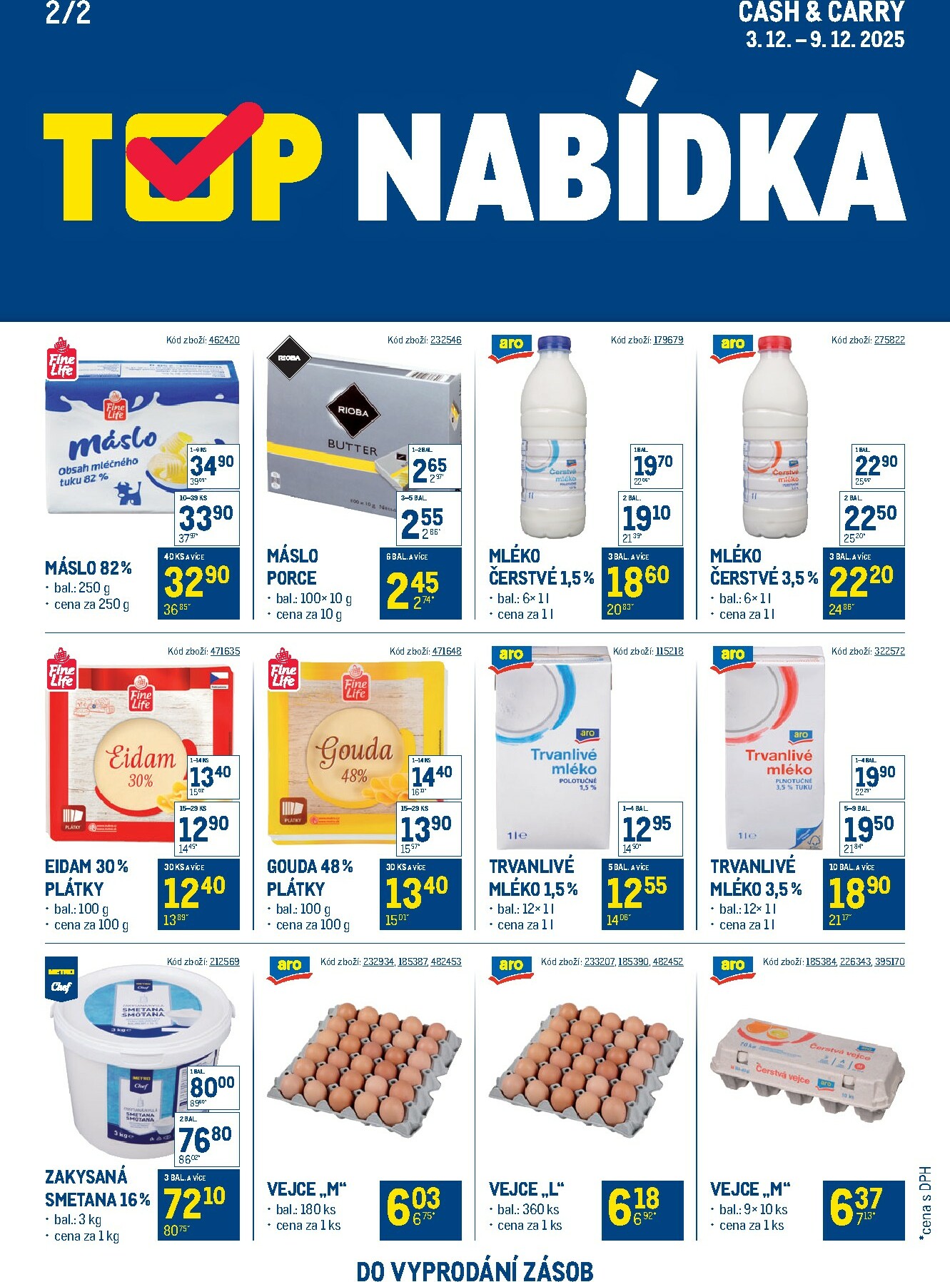 makro - Aktuální leták Makro - TOP mléčné výrobky od 03.12. do 16.12. - page: 2