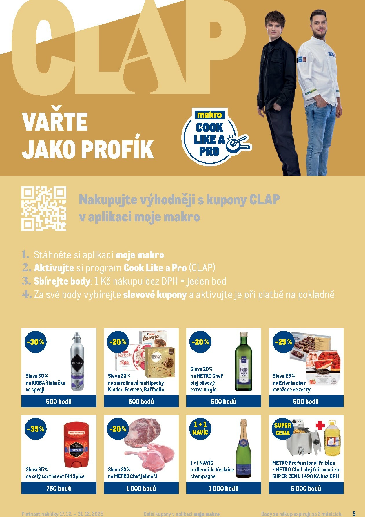 makro - Aktuální leták Makro - Pro milovníky jídla od 17.12. do 31.12. - page: 5
