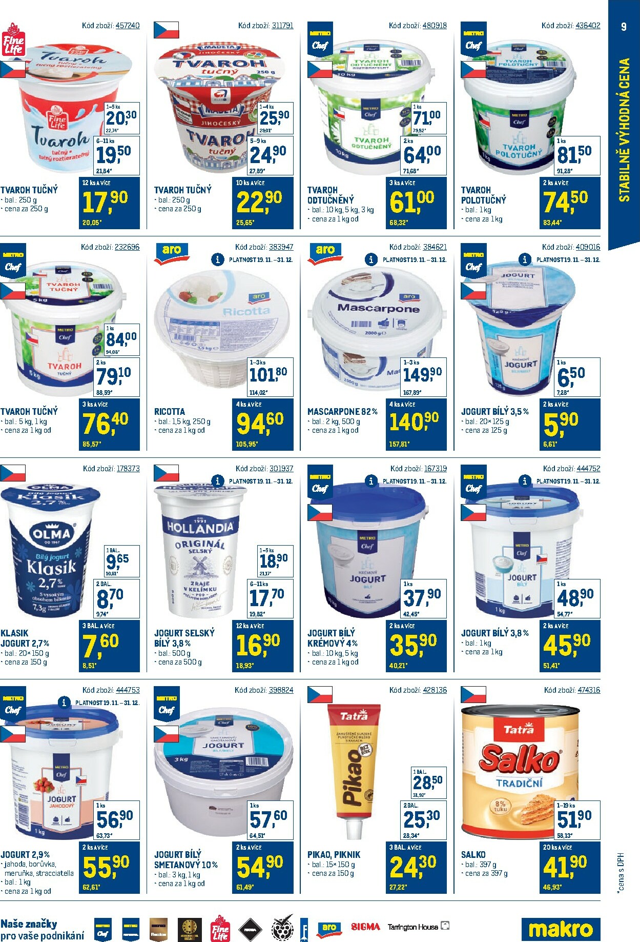 makro - Aktuální leták Makro - Stabilně výhodná cena od 19.11. do 31.01. - page: 9