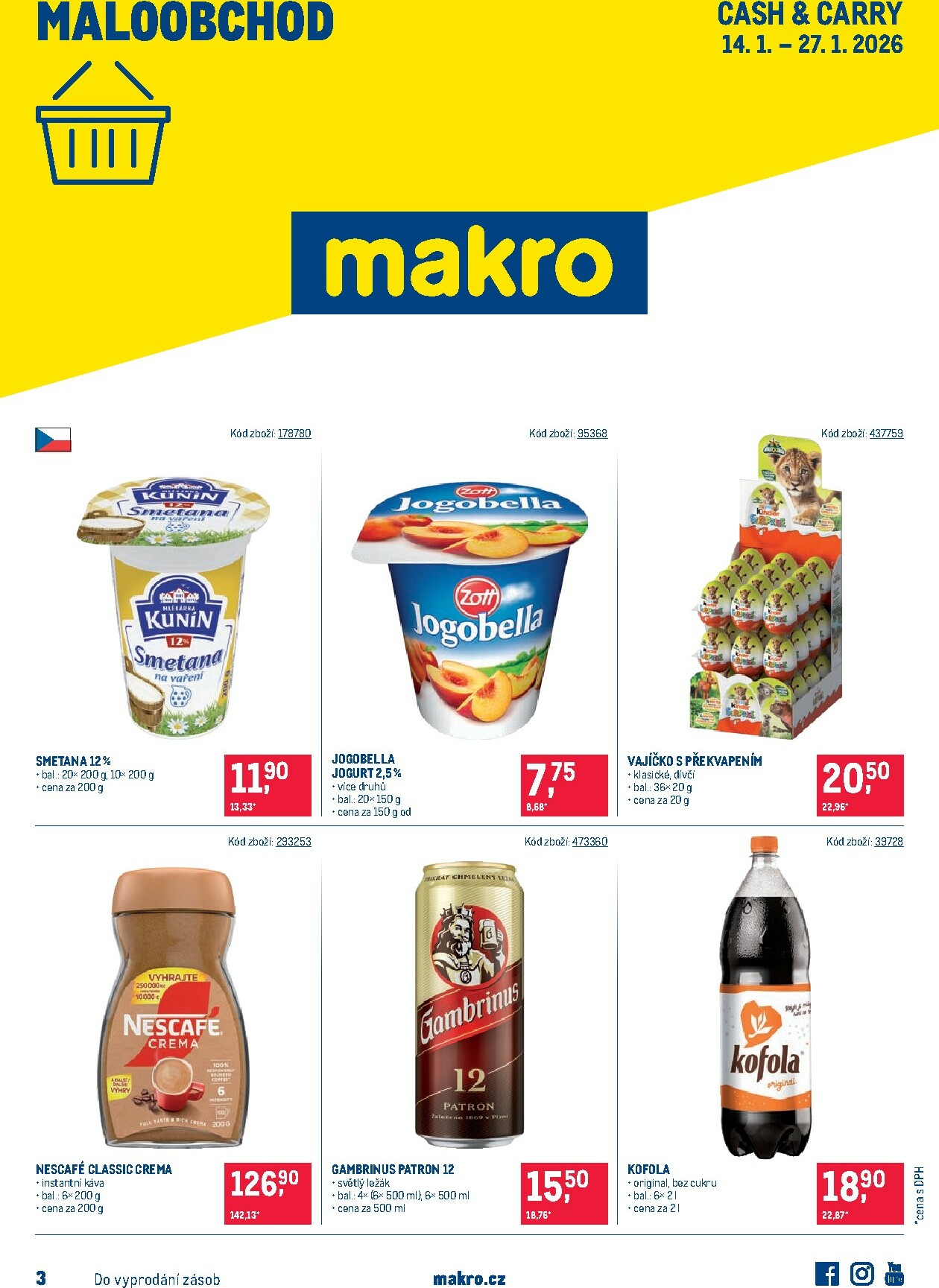 makro - Aktuální leták Makro - Maloobchod od 14.01. do 27.01.