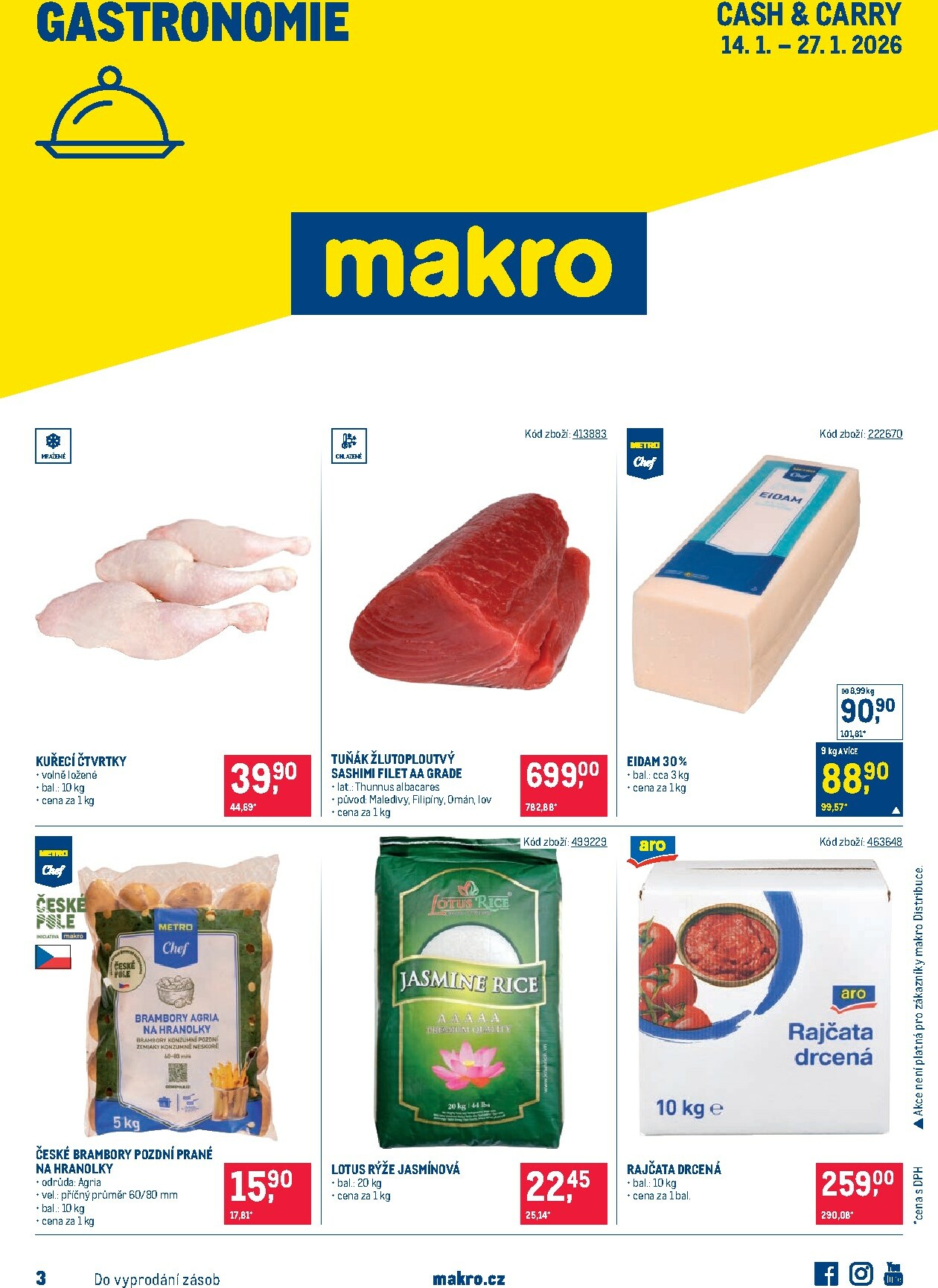 makro - Aktuální leták Makro - Gastronomie od 14.01. do 27.01.