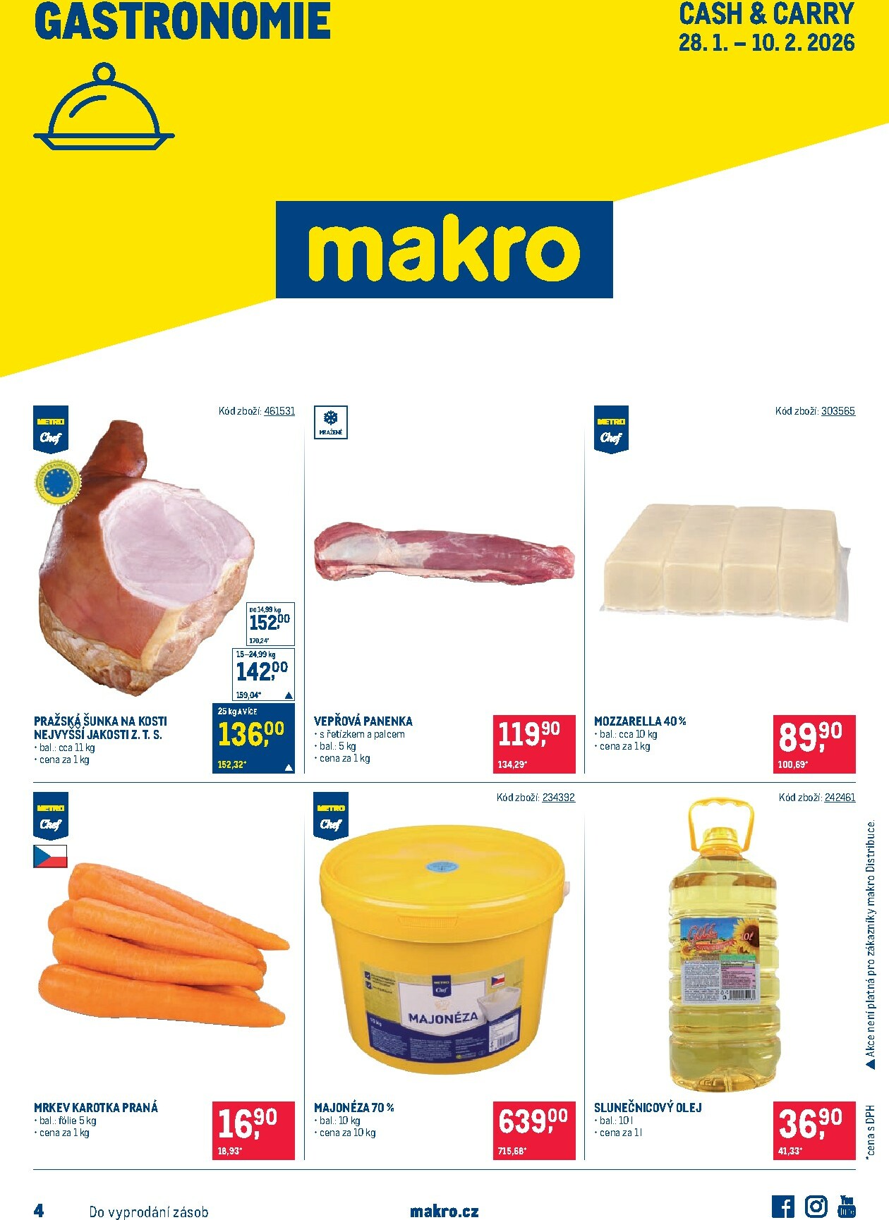 makro - Makro - Gastronomie leták platný od středy 28.01.2026 do úterý 10.02.2026