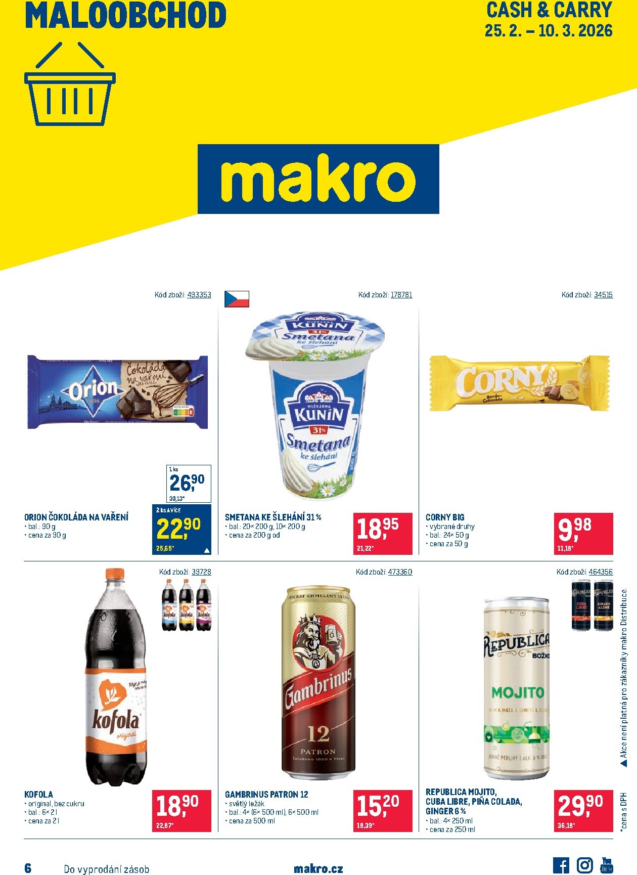 makro - Makro - Maloobchod leták platný od středy 25.02.2026 do úterý 10.03.2026