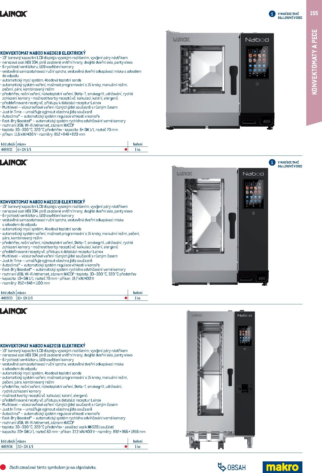 makro - Makro - Gastro vybavení a zařízení leták platný od neděle 01.02.2026 do neděle 31.01.2027 - page: 155