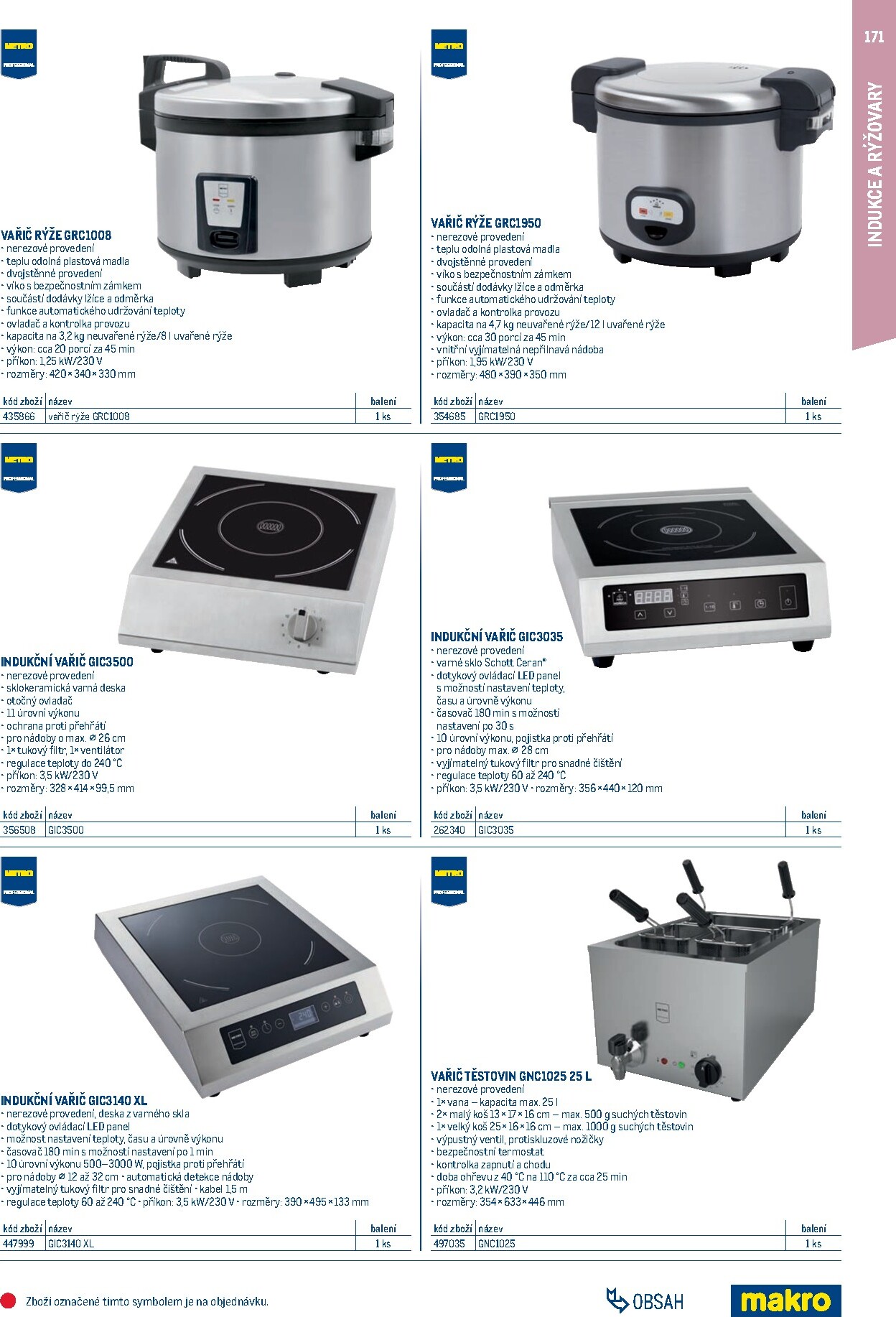 makro - Makro - Gastro vybavení a zařízení leták platný od neděle 01.02.2026 do neděle 31.01.2027 - page: 171