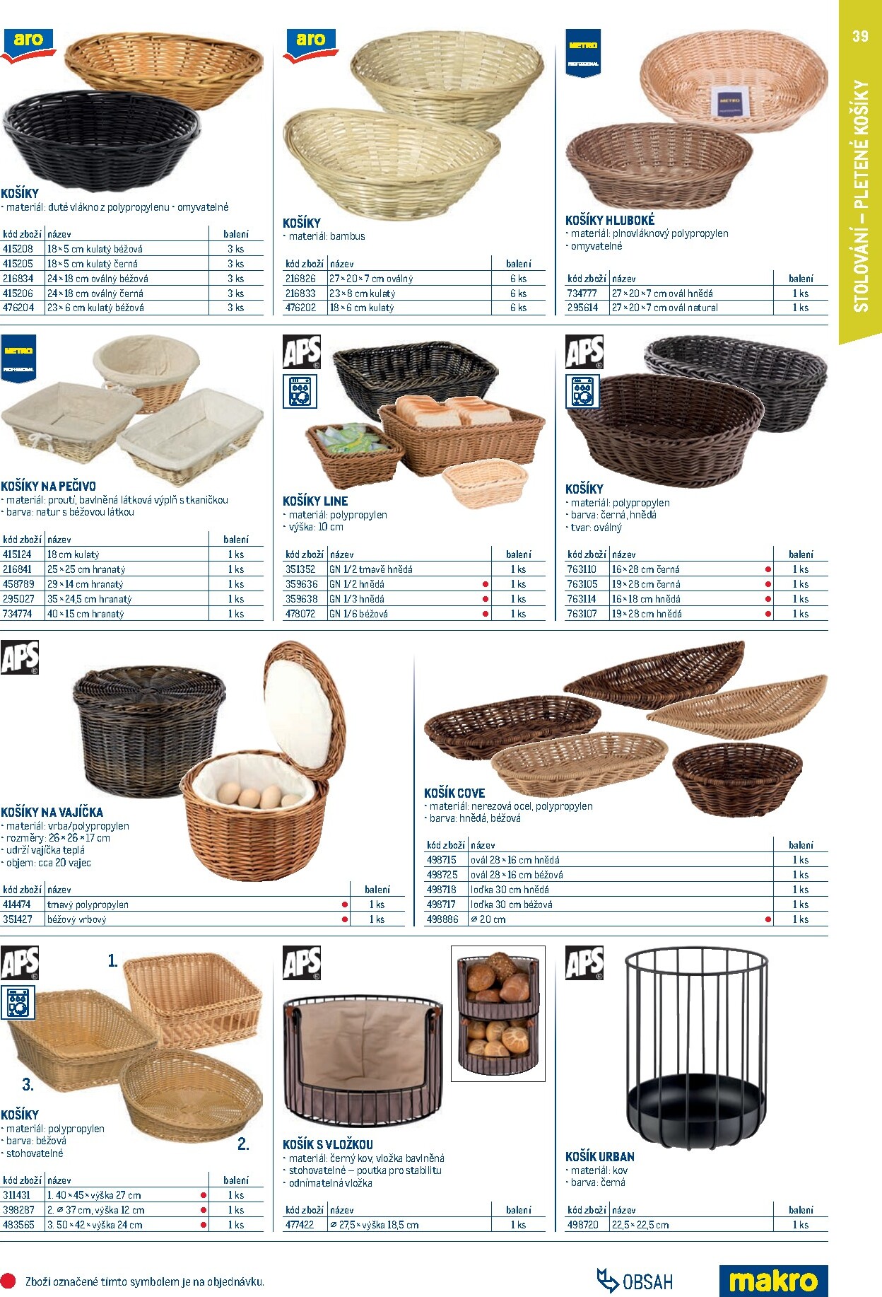 makro - Makro - Gastro vybavení a zařízení leták platný od neděle 01.02.2026 do neděle 31.01.2027 - page: 39