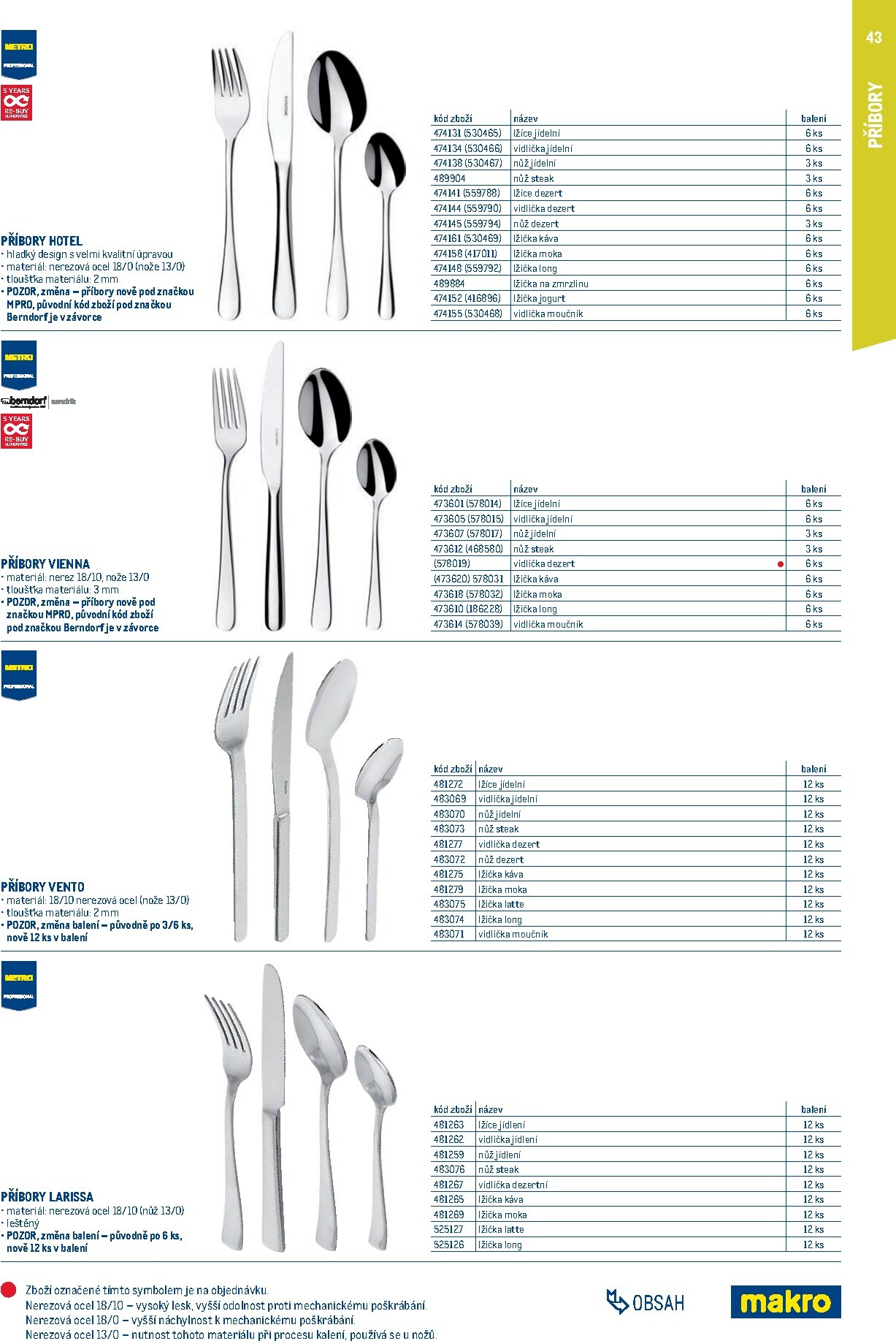 makro - Makro - Gastro vybavení a zařízení leták platný od neděle 01.02.2026 do neděle 31.01.2027 - page: 43
