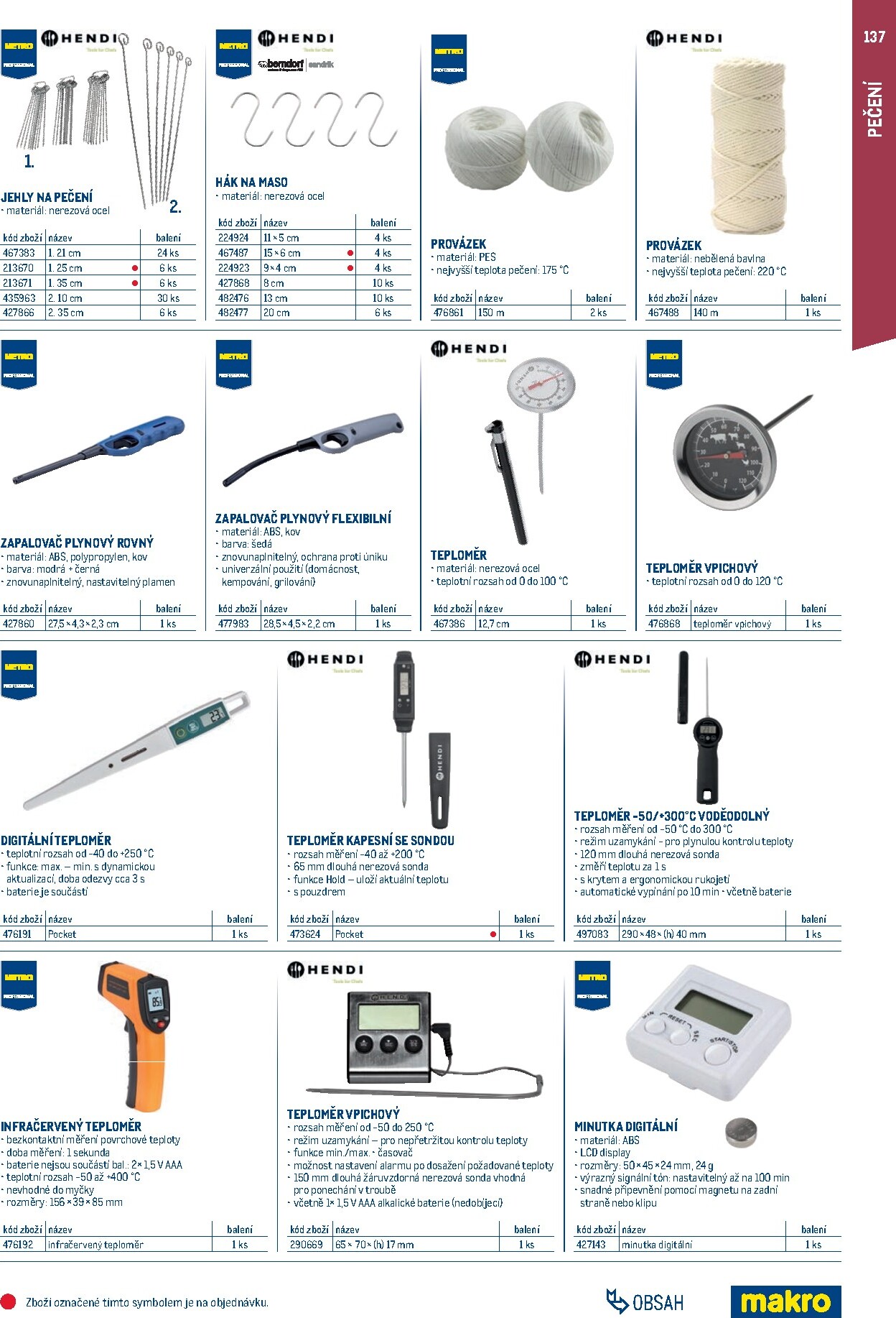 makro - Makro - Gastro vybavení a zařízení leták platný od neděle 01.02.2026 do neděle 31.01.2027 - page: 137