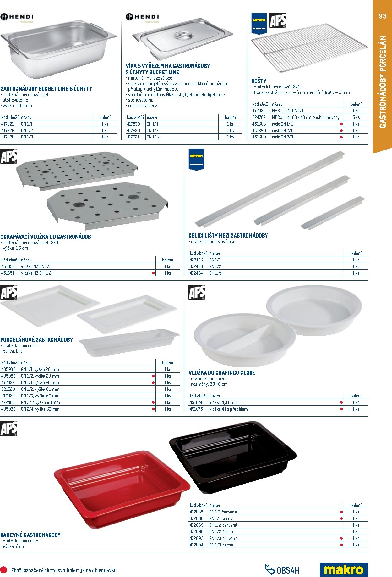 makro - Makro - Gastro vybavení a zařízení leták platný od neděle 01.02.2026 do neděle 31.01.2027 - page: 93