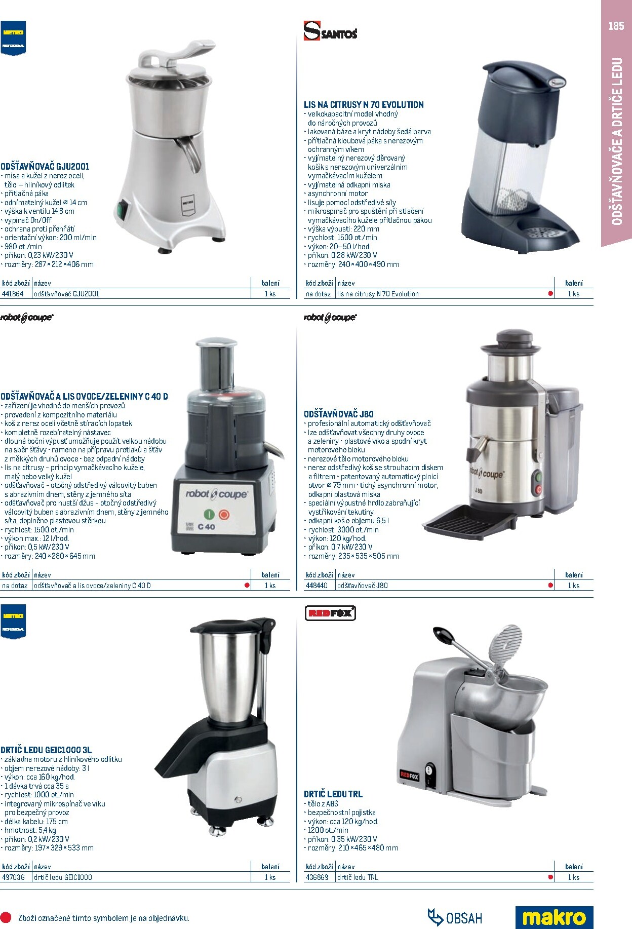 makro - Makro - Gastro vybavení a zařízení leták platný od neděle 01.02.2026 do neděle 31.01.2027 - page: 185