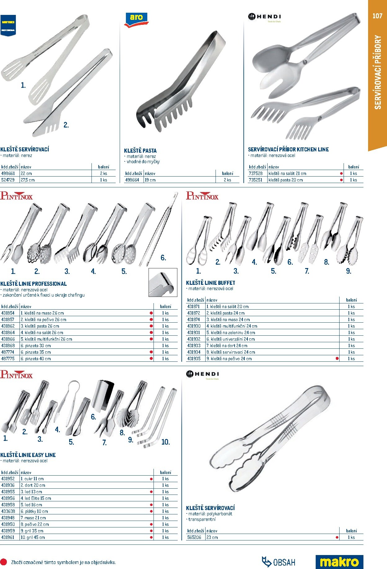 makro - Makro - Gastro vybavení a zařízení leták platný od neděle 01.02.2026 do neděle 31.01.2027 - page: 107