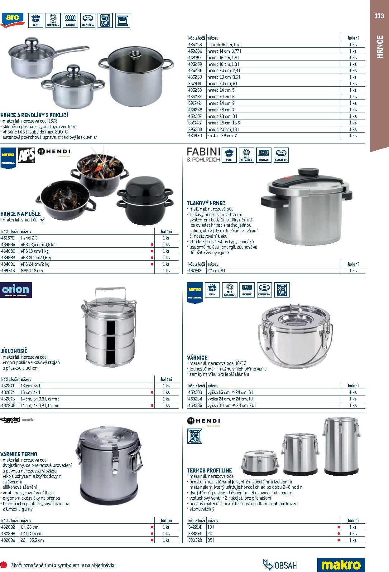 makro - Makro - Gastro vybavení a zařízení leták platný od neděle 01.02.2026 do neděle 31.01.2027 - page: 113