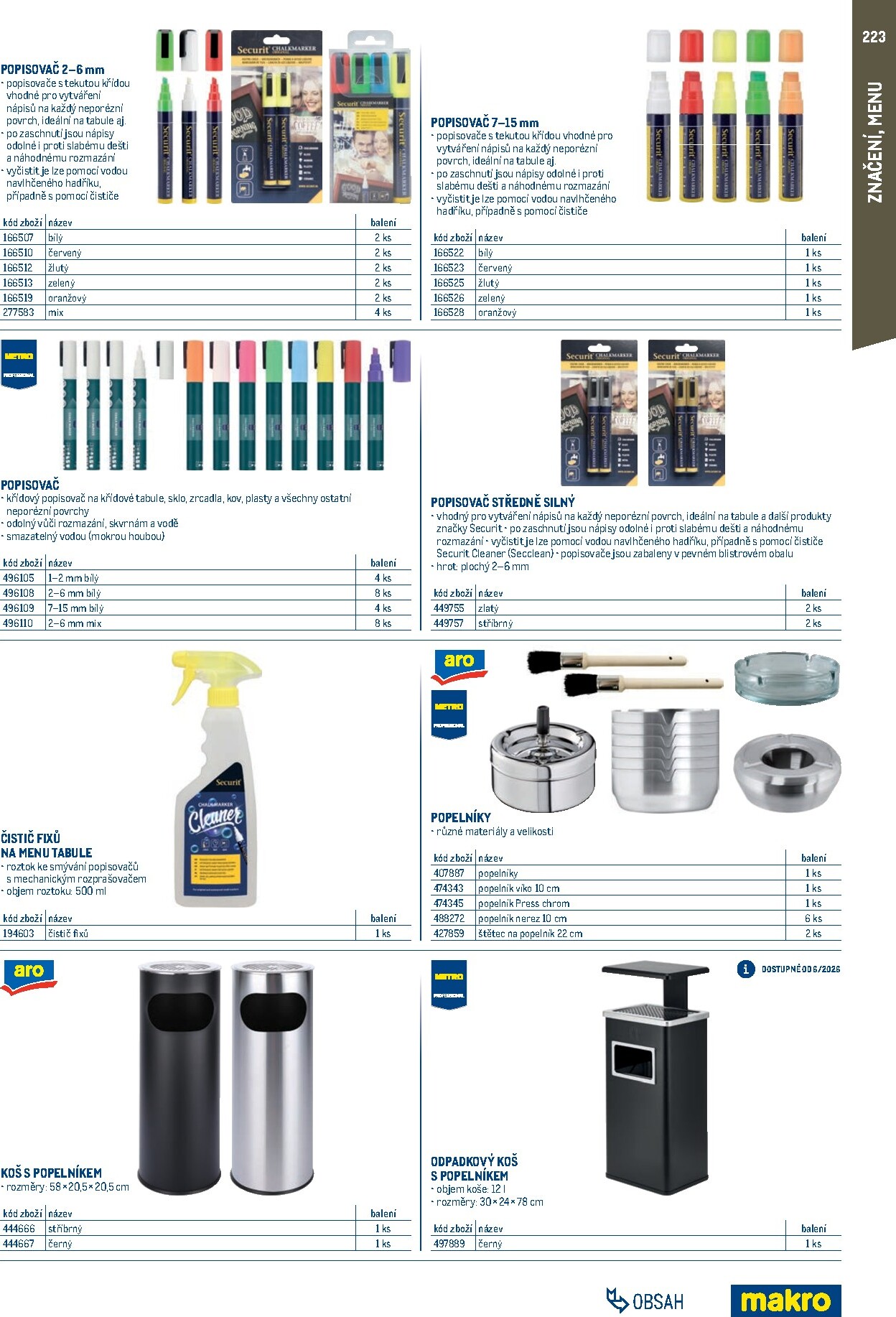 makro - Makro - Gastro vybavení a zařízení leták platný od neděle 01.02.2026 do neděle 31.01.2027 - page: 223