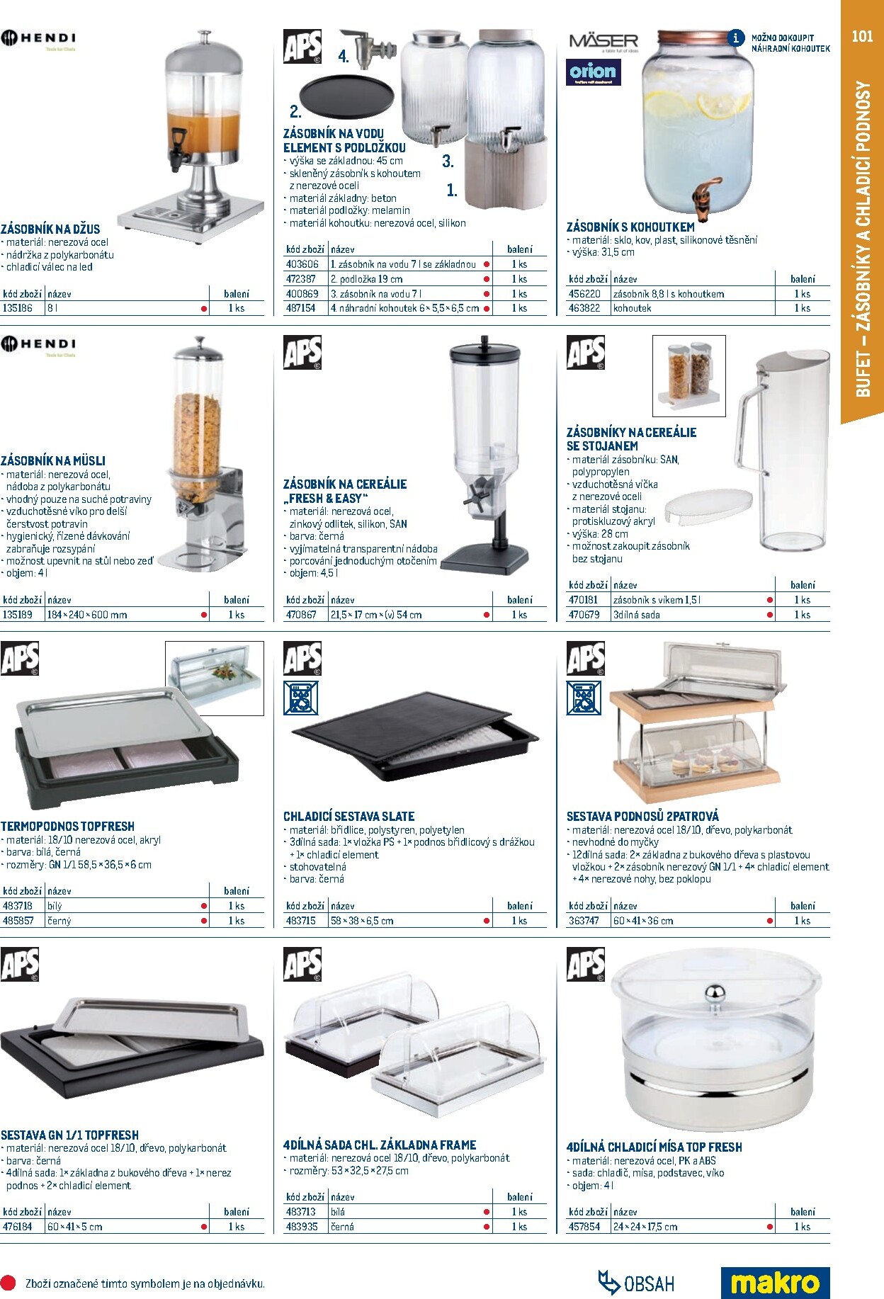 makro - Makro - Gastro vybavení a zařízení leták platný od neděle 01.02.2026 do neděle 31.01.2027 - page: 101