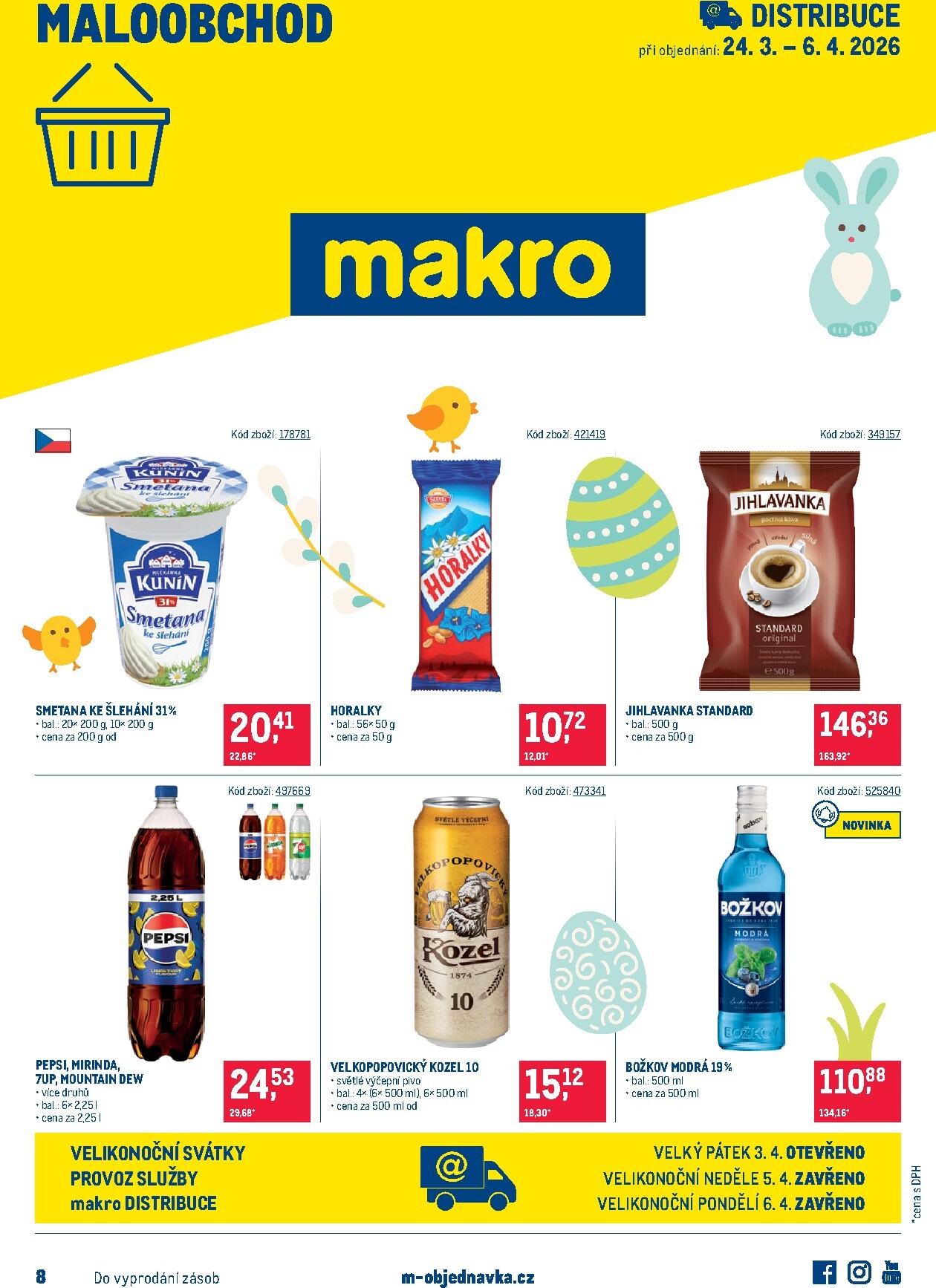 makro - Makro - Maloobchod - Distribuce leták platný od úterý 24.03.2026 do pondělí 06.04.2026