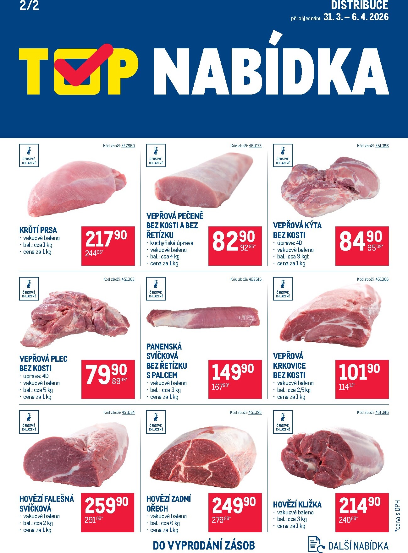 makro - Makro - TOP maso distribuce leták platný od úterý 31.03.2026 do pondělí 06.04.2026 - page: 2