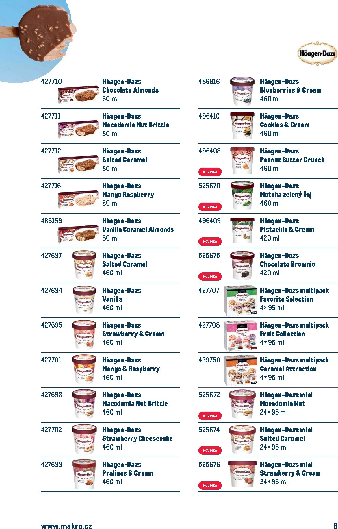 makro - Aktuální Makro - Doba zmrzlinová leták platný od středy 11.03.2026 do úterý 22.09.2026 - page: 8