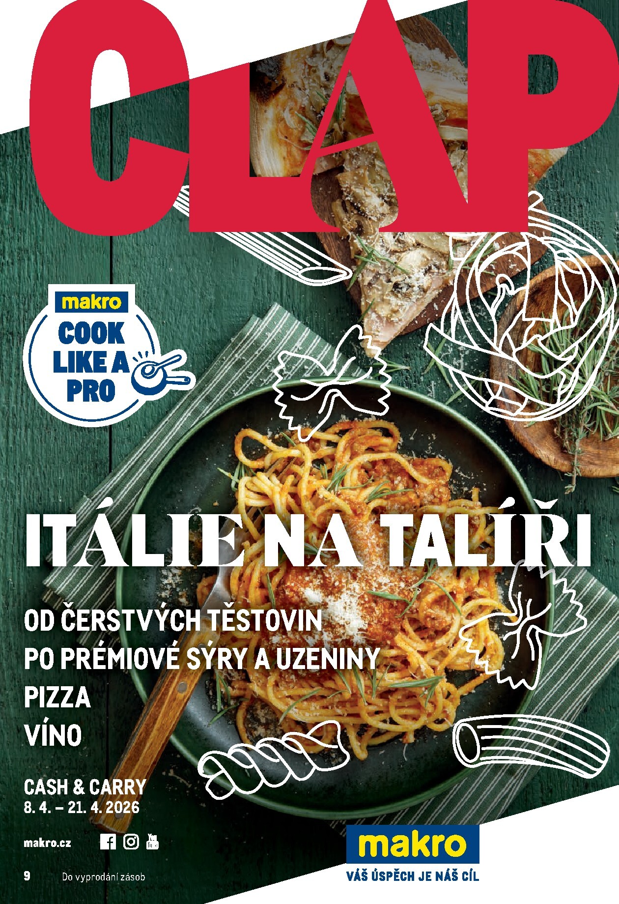 makro - Aktuální Makro - Pro milovníky jídla leták platný od středy 08.04.2026 do úterý 21.04.2026