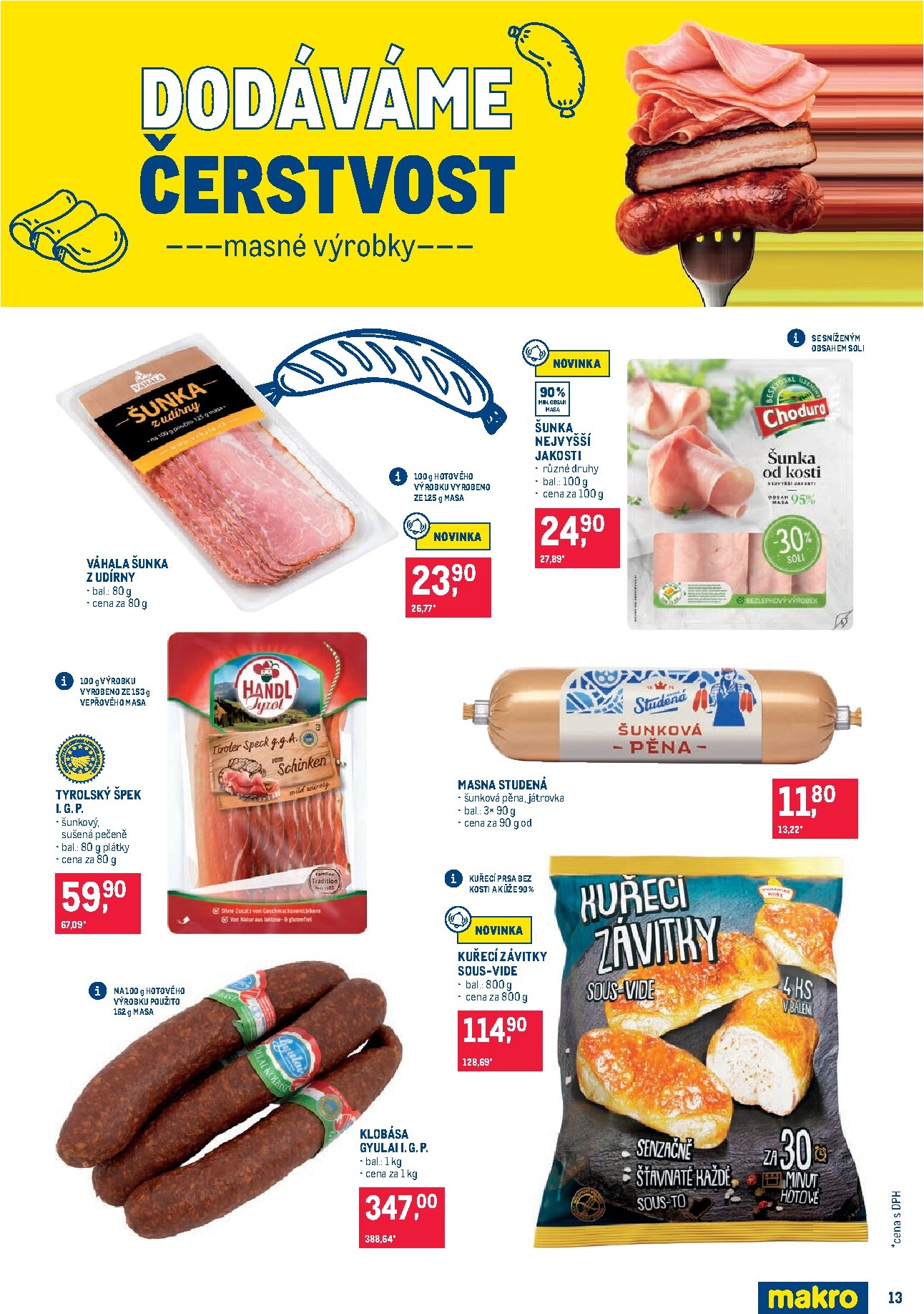 makro - Aktuální Makro - Pro milovníky jídla leták platný od středy 08.04.2026 do úterý 21.04.2026 - page: 13