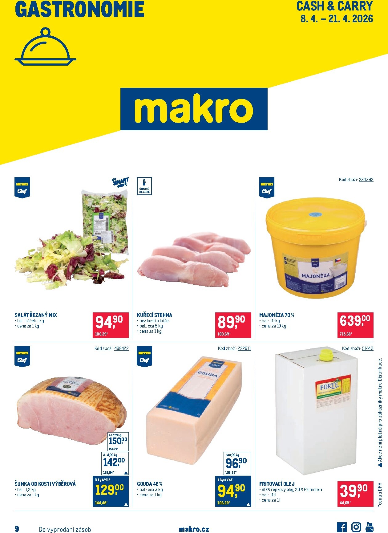 makro - Aktuální Makro - Gastronomie leták platný od středy 08.04.2026 do úterý 21.04.2026