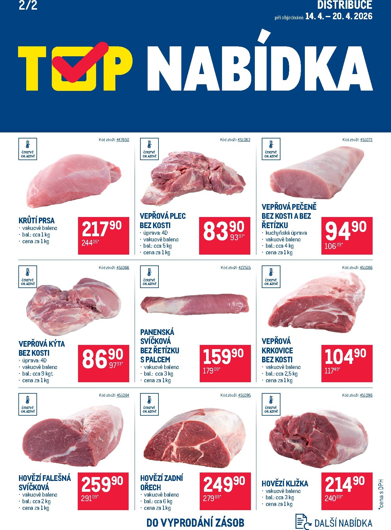 makro - Aktuální Makro - TOP maso - Distribuce leták platný od úterý 14.04.2026 do pondělí 20.04.2026 - page: 2