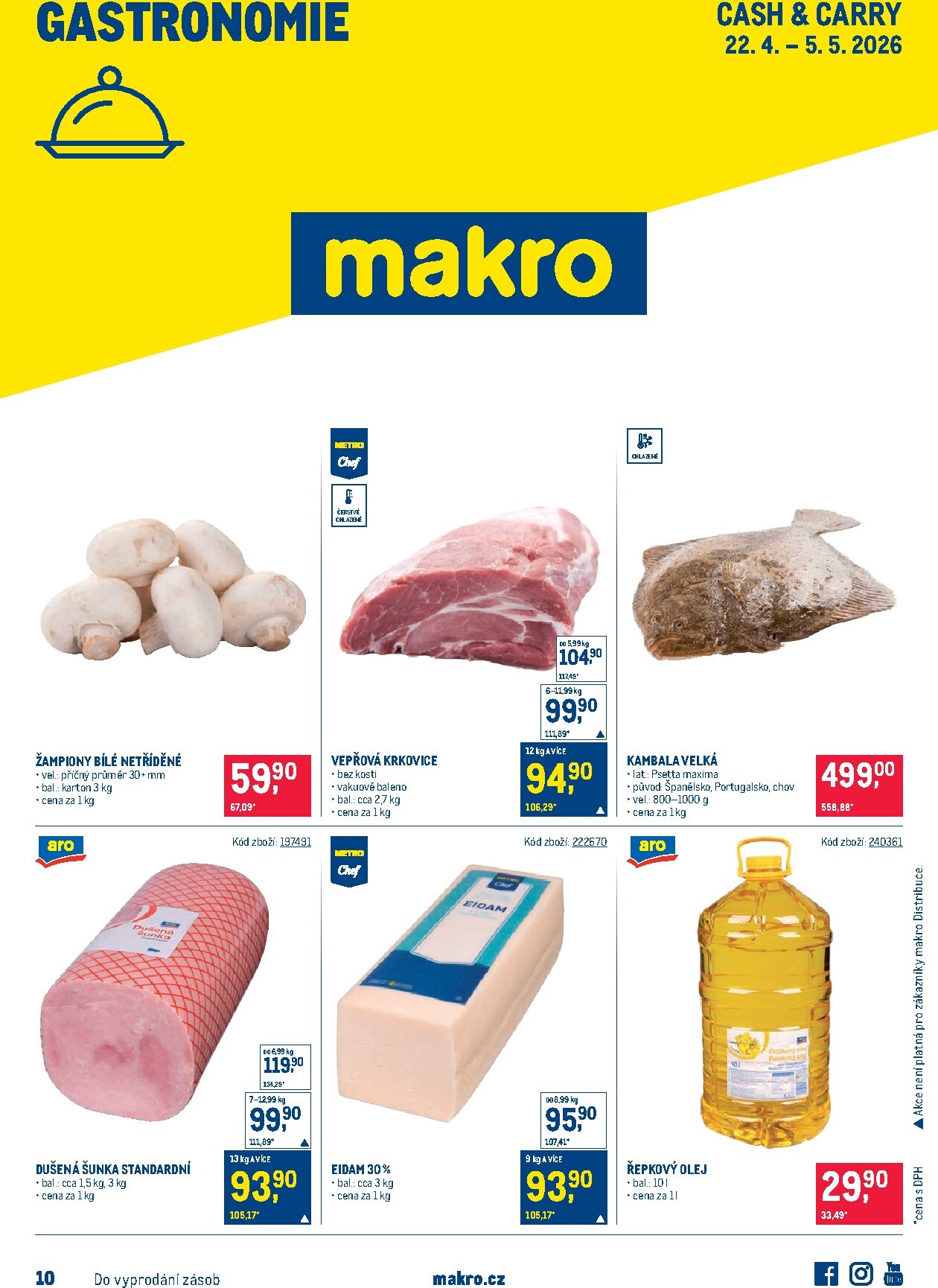 makro - Budoucí Makro - Gastronomie leták platný od středy 22.04.2026 do úterý 05.05.2026